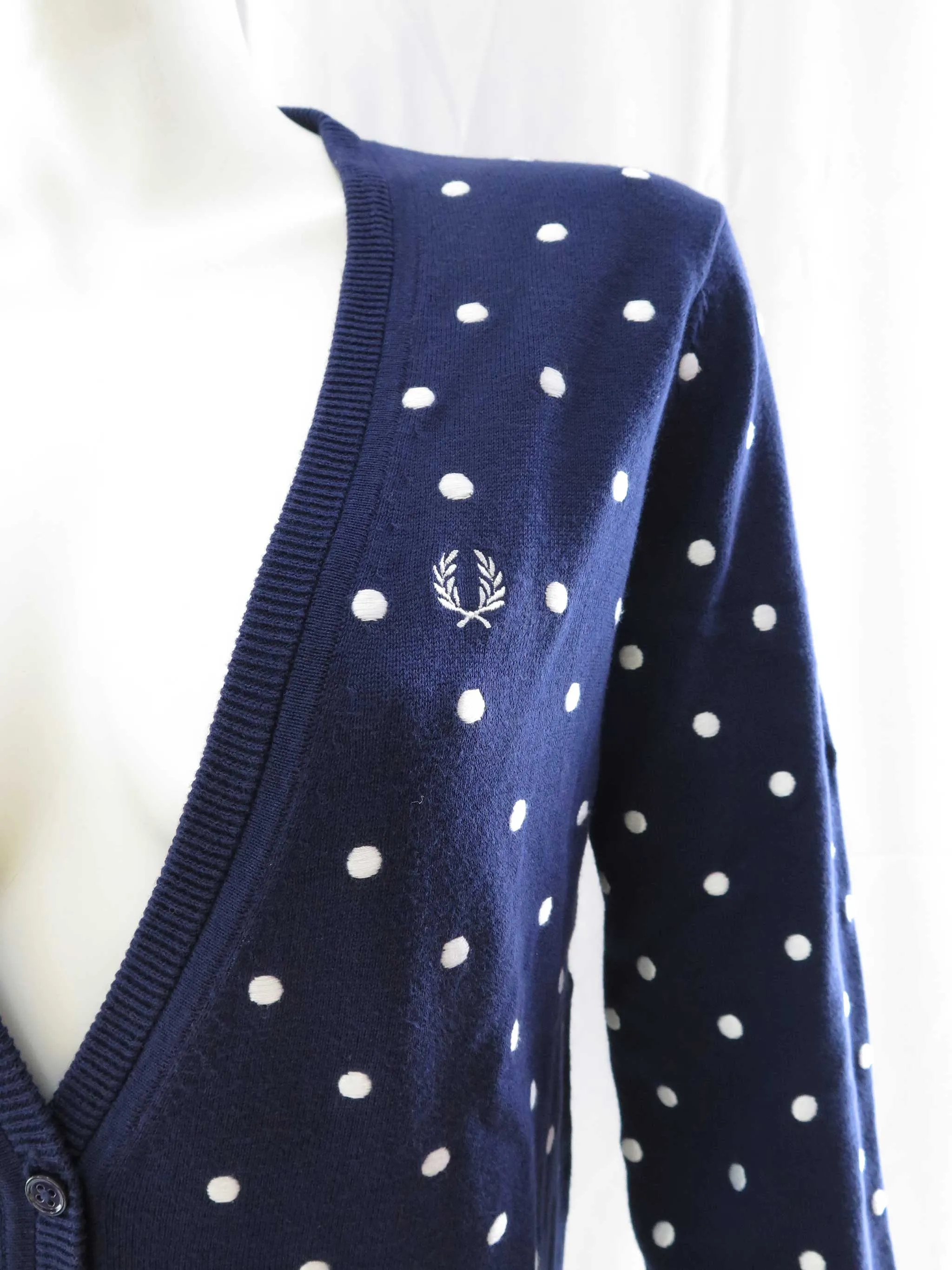 Fred Perry Polka Dot Cardigan