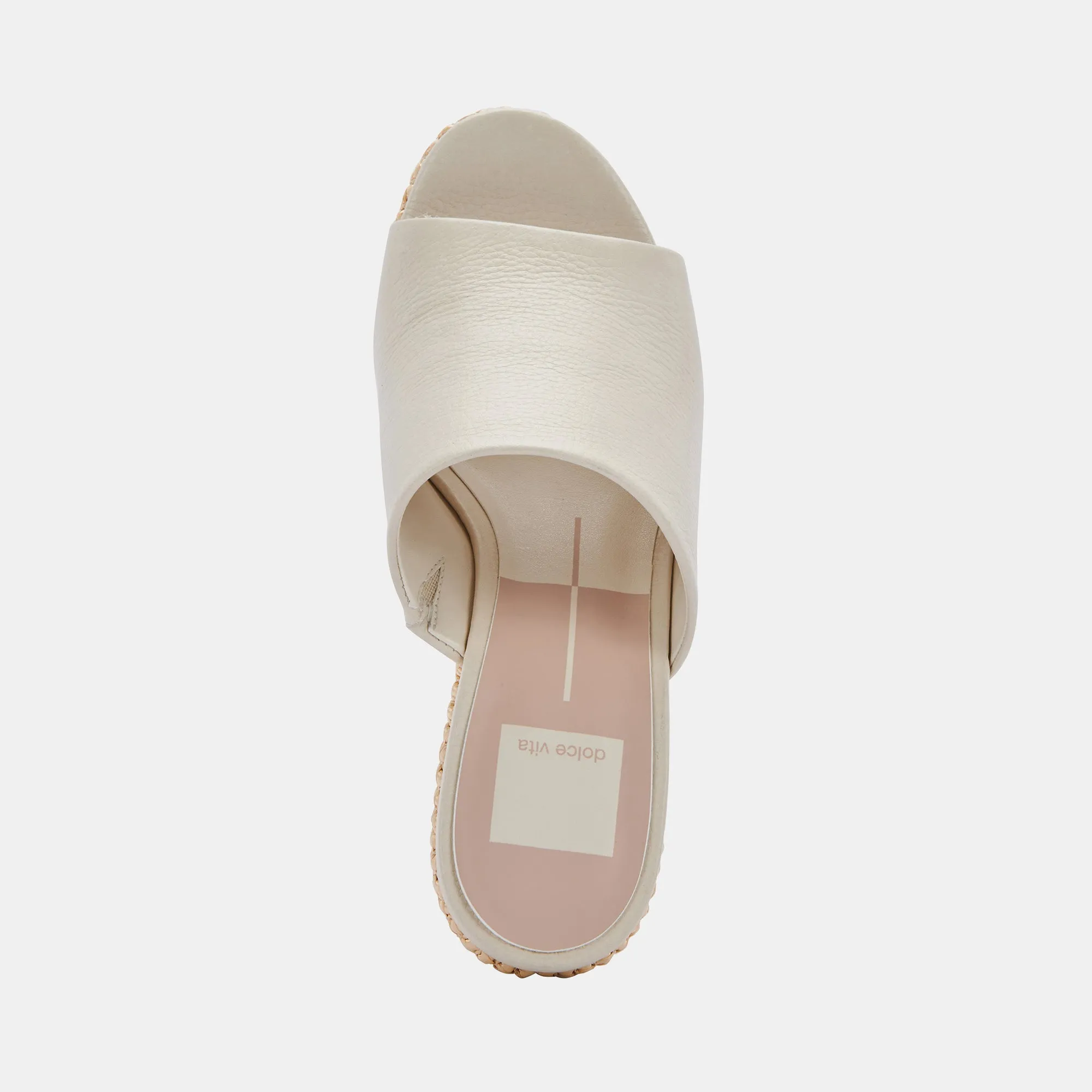 GILMA WEDGES IVORY LEATHER