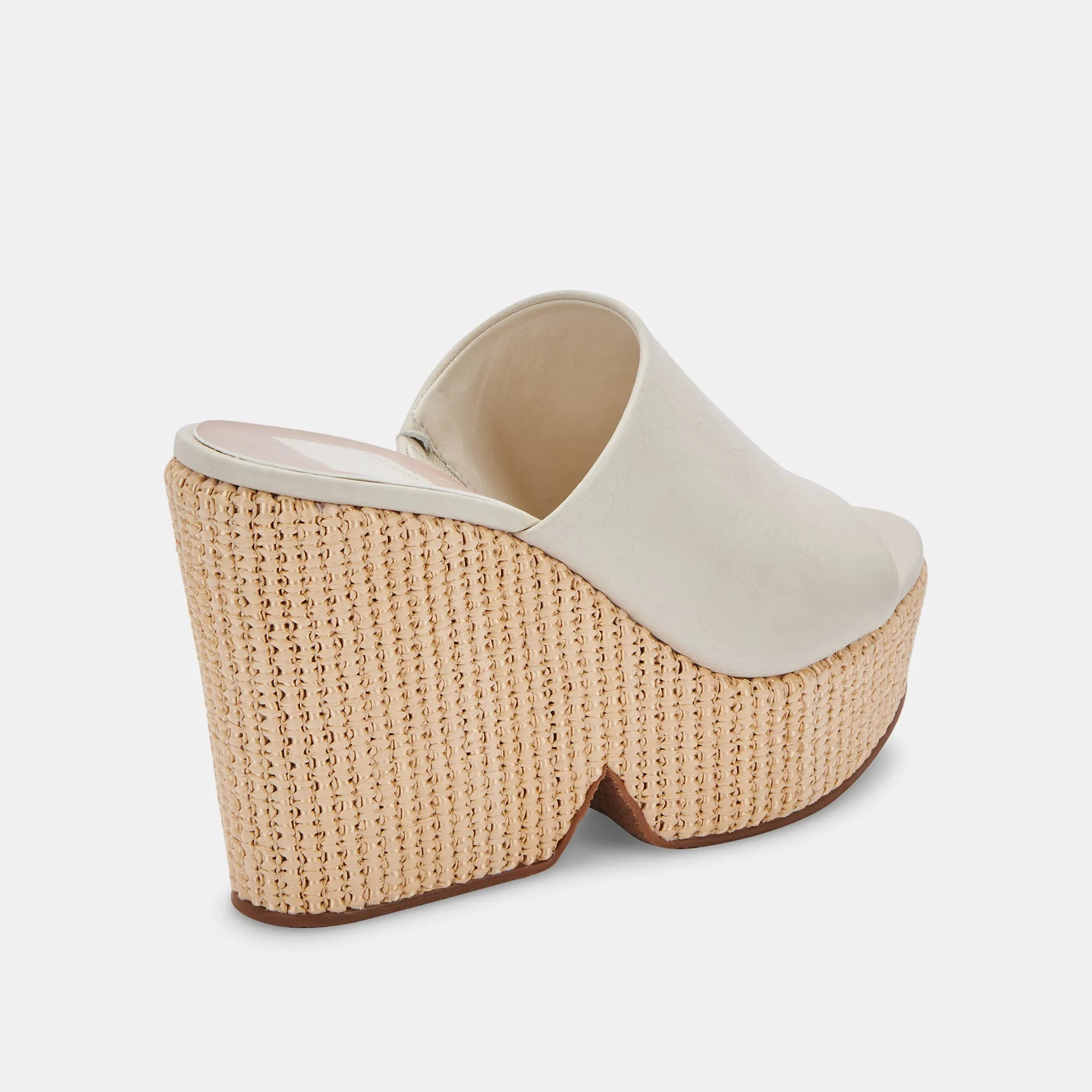 GILMA WEDGES IVORY LEATHER