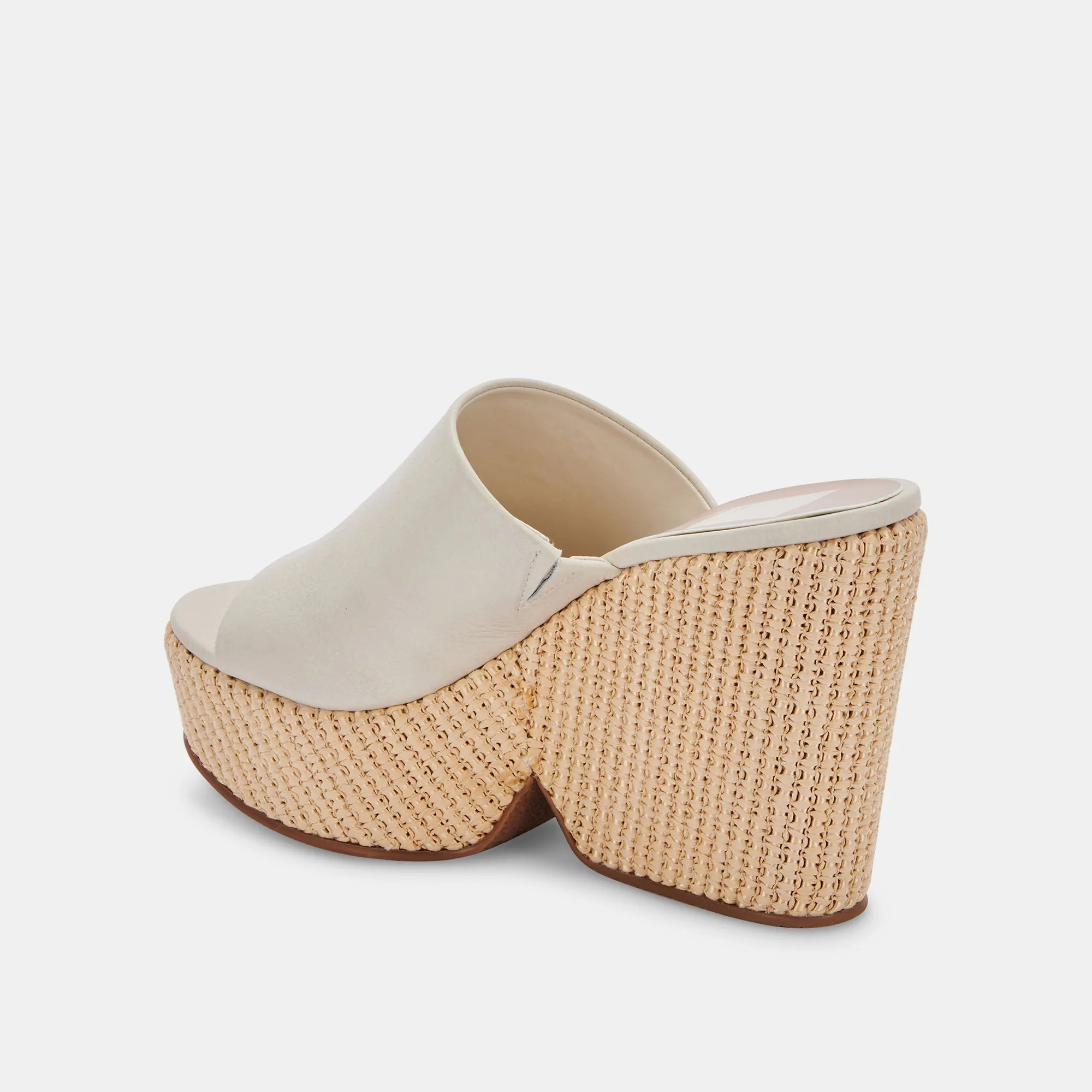 GILMA WEDGES IVORY LEATHER