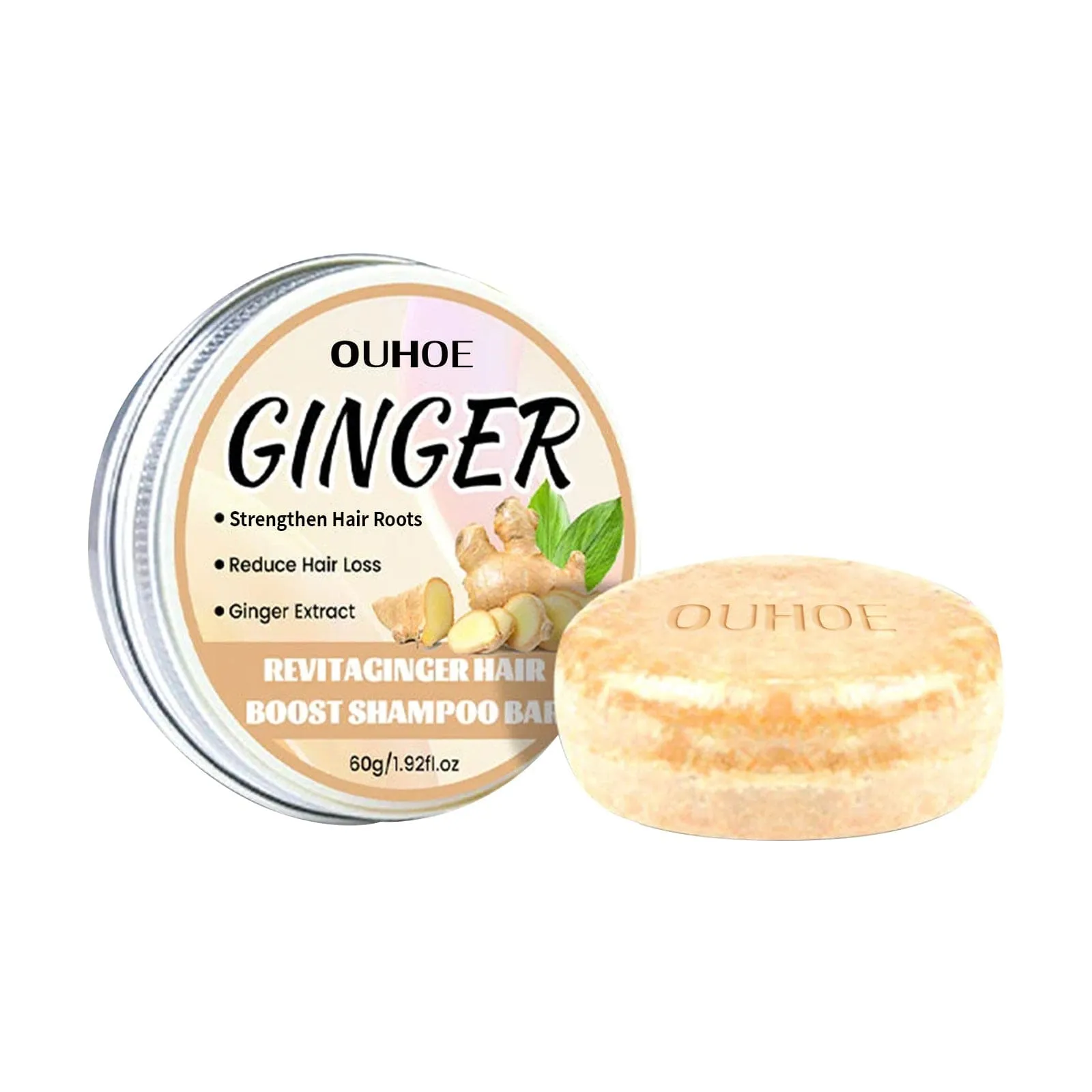 Ginger Dense Hair Shampoo Soap Cleansing Scalp Care Moisturizing