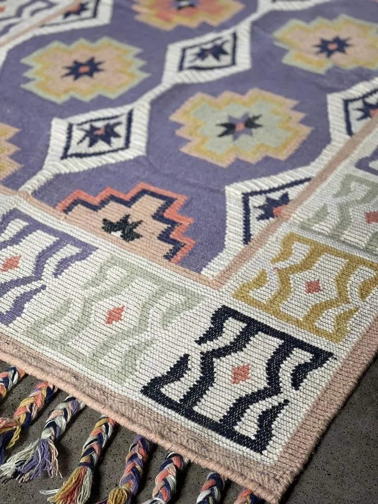 Hand Knotted Wool & Cotton RUG 59