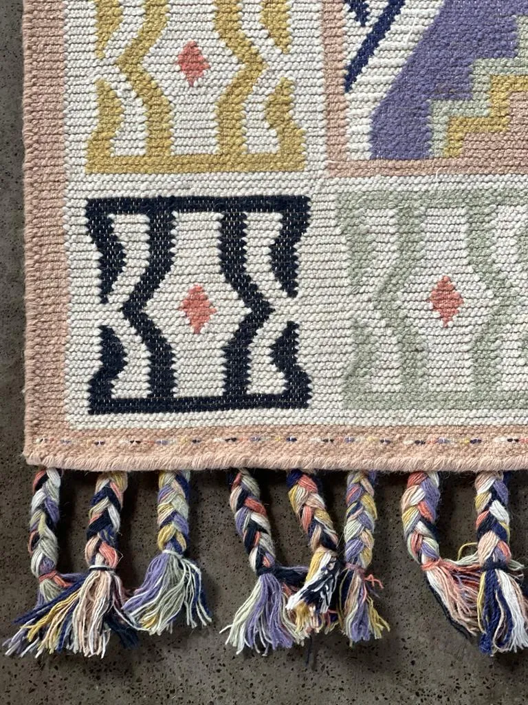 Hand Knotted Wool & Cotton RUG 59