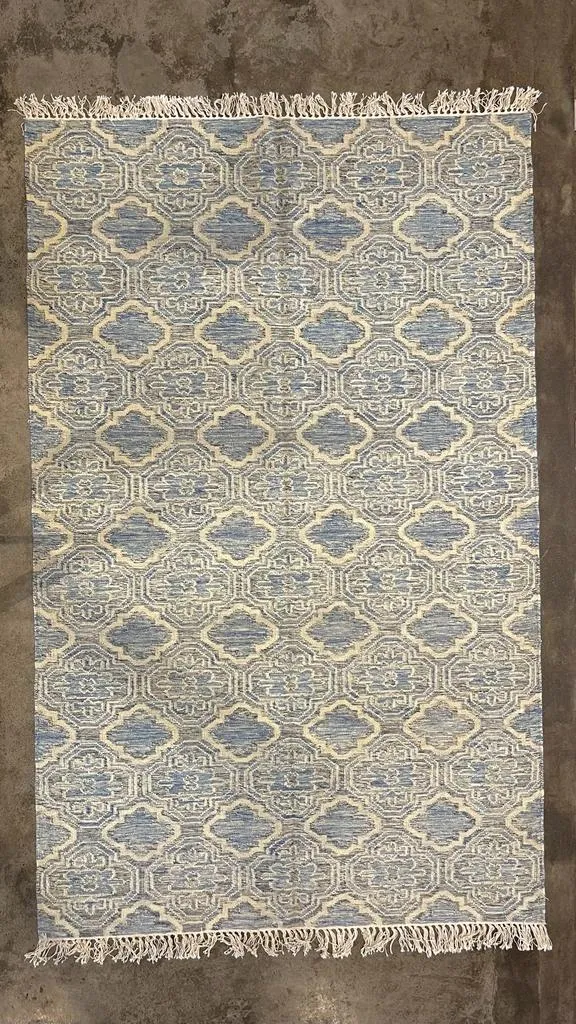 Hand Knotted Wool & Cotton  RUG 7