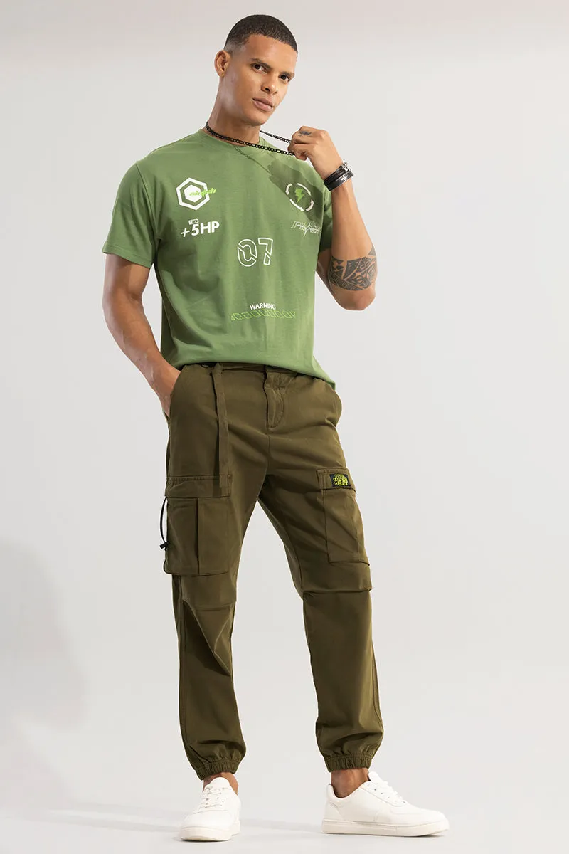 Hexa-Pocket Olive Cargo Pant