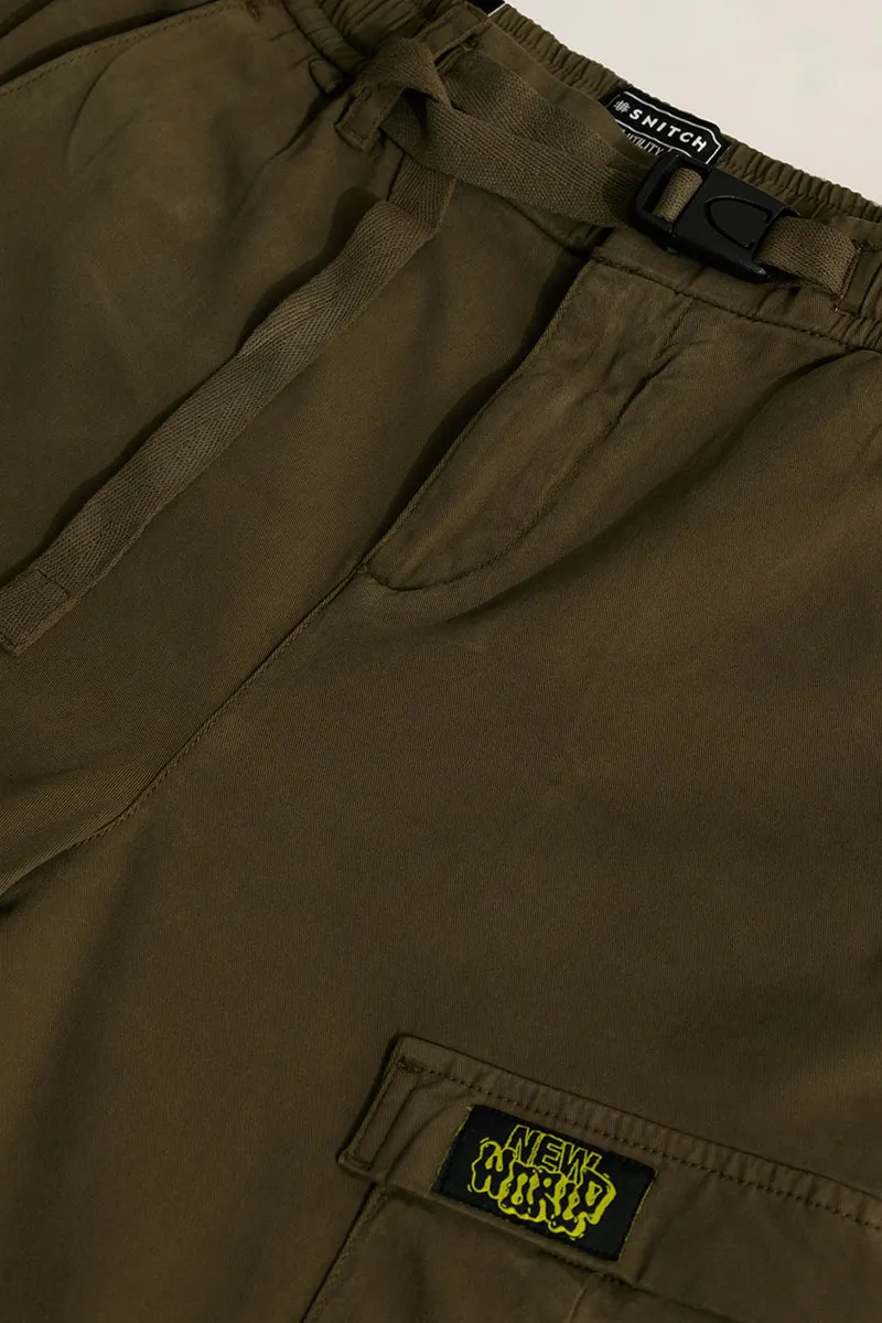 Hexa-Pocket Olive Cargo Pant