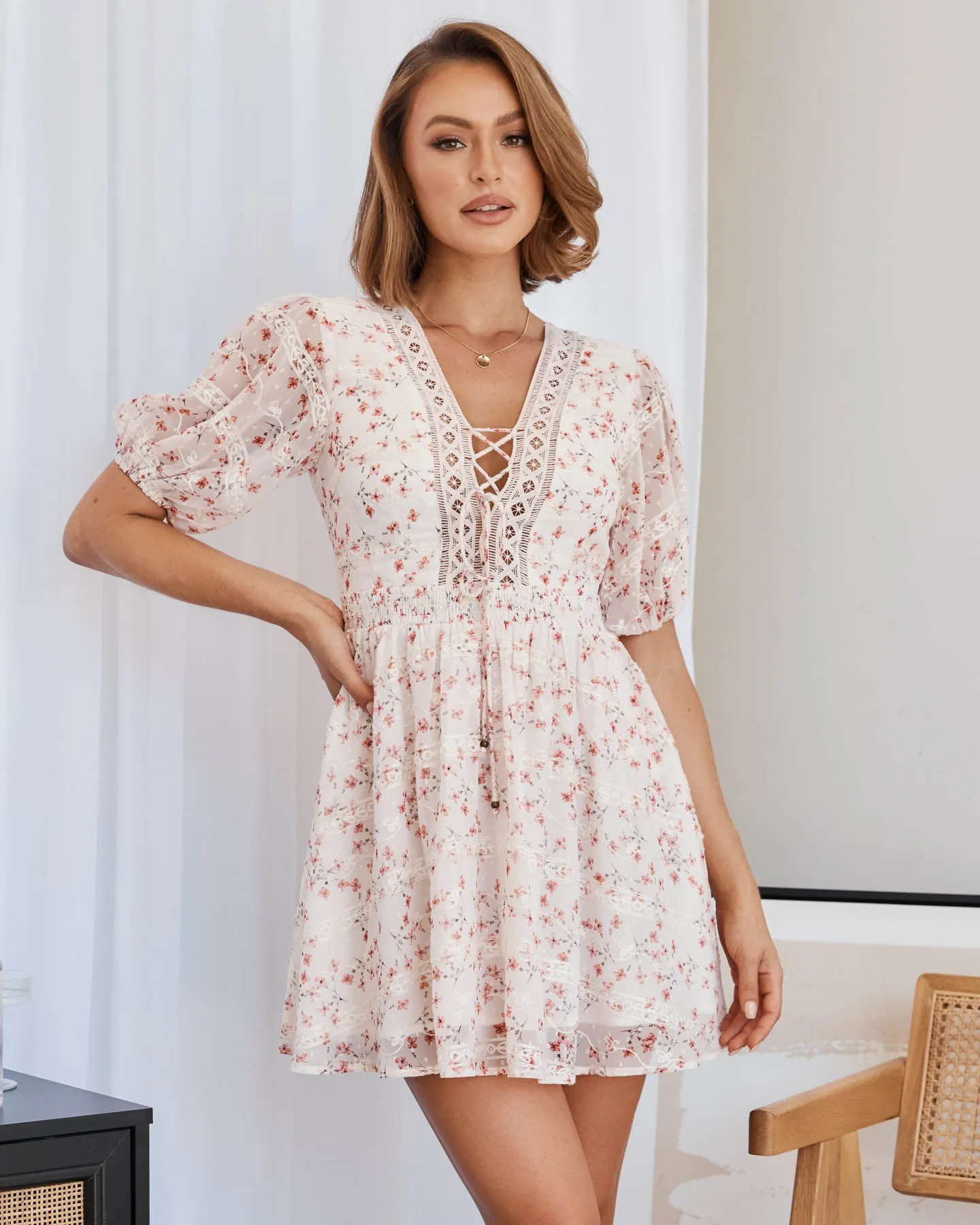 Imogen Dress - Pink Floral