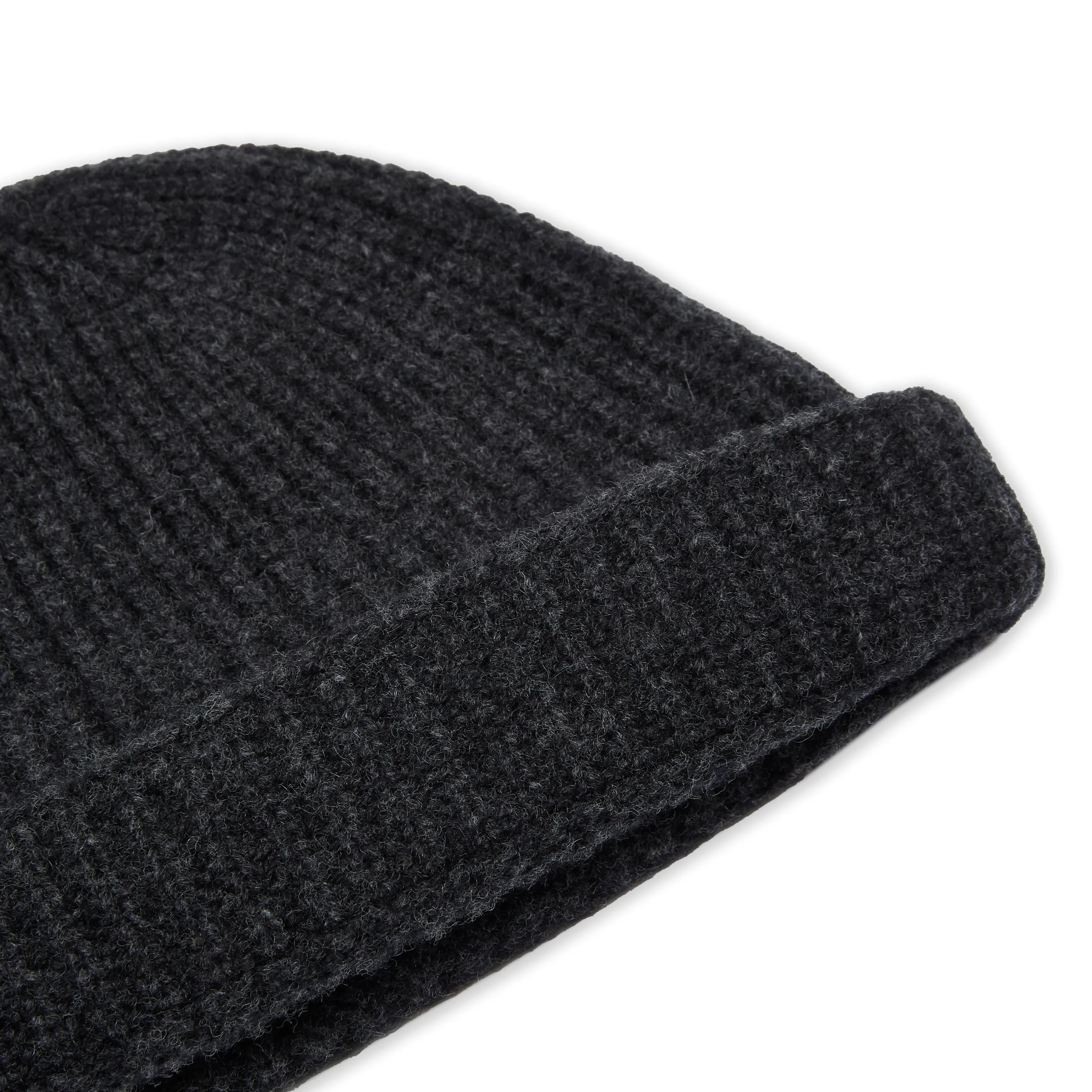 Lambswool Beanie Hat - Charcoal