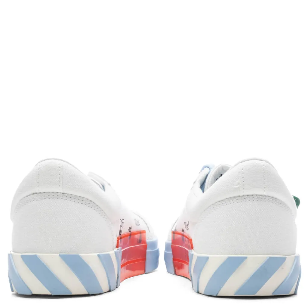 Low Vulcanized Canvas - White/Light Blue