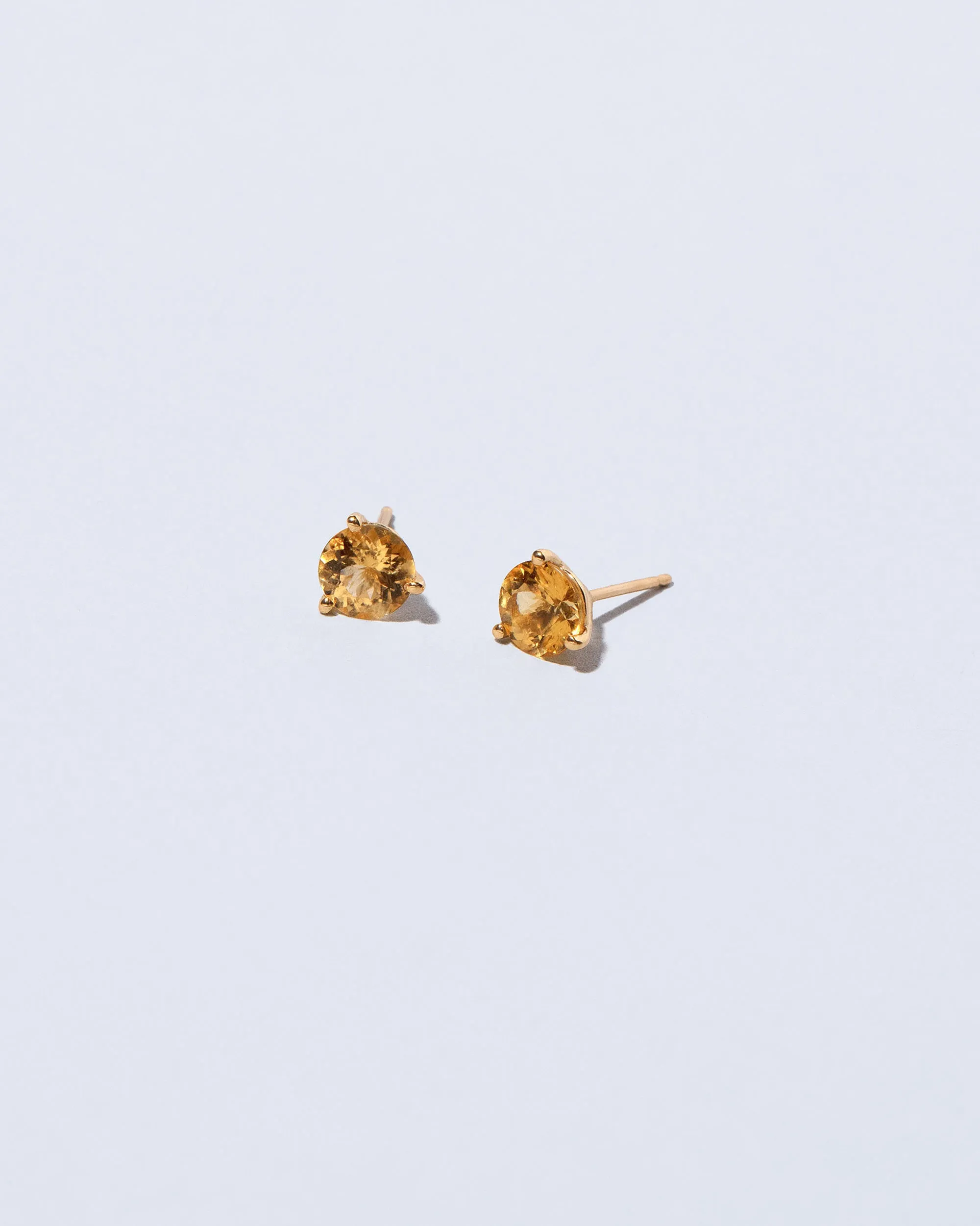 Martini Stud Earrings - Mega Yellow Beryl