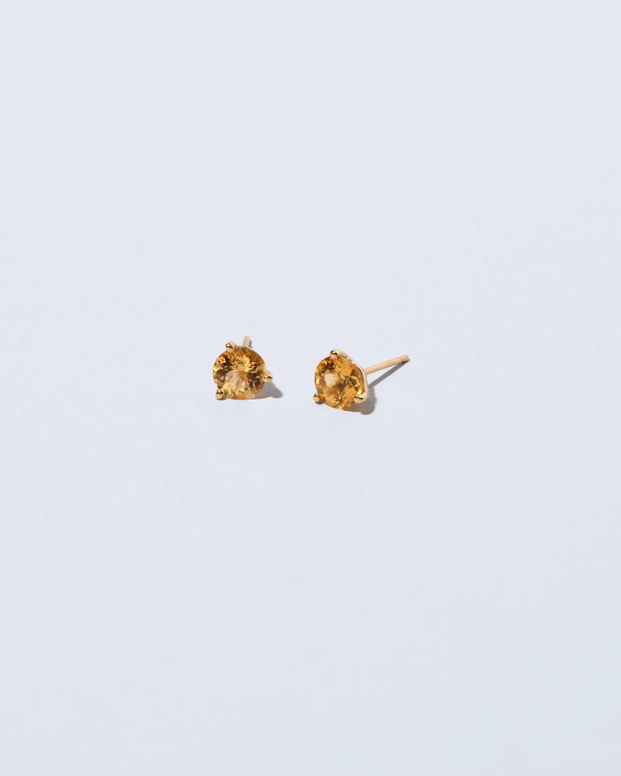 Martini Stud Earrings - Mega Yellow Beryl