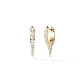 MELISSA KAYE 18K YELLOW GOLD MINI LOLA DIAMOND NEEDLE EARRINGS 0.65CTW