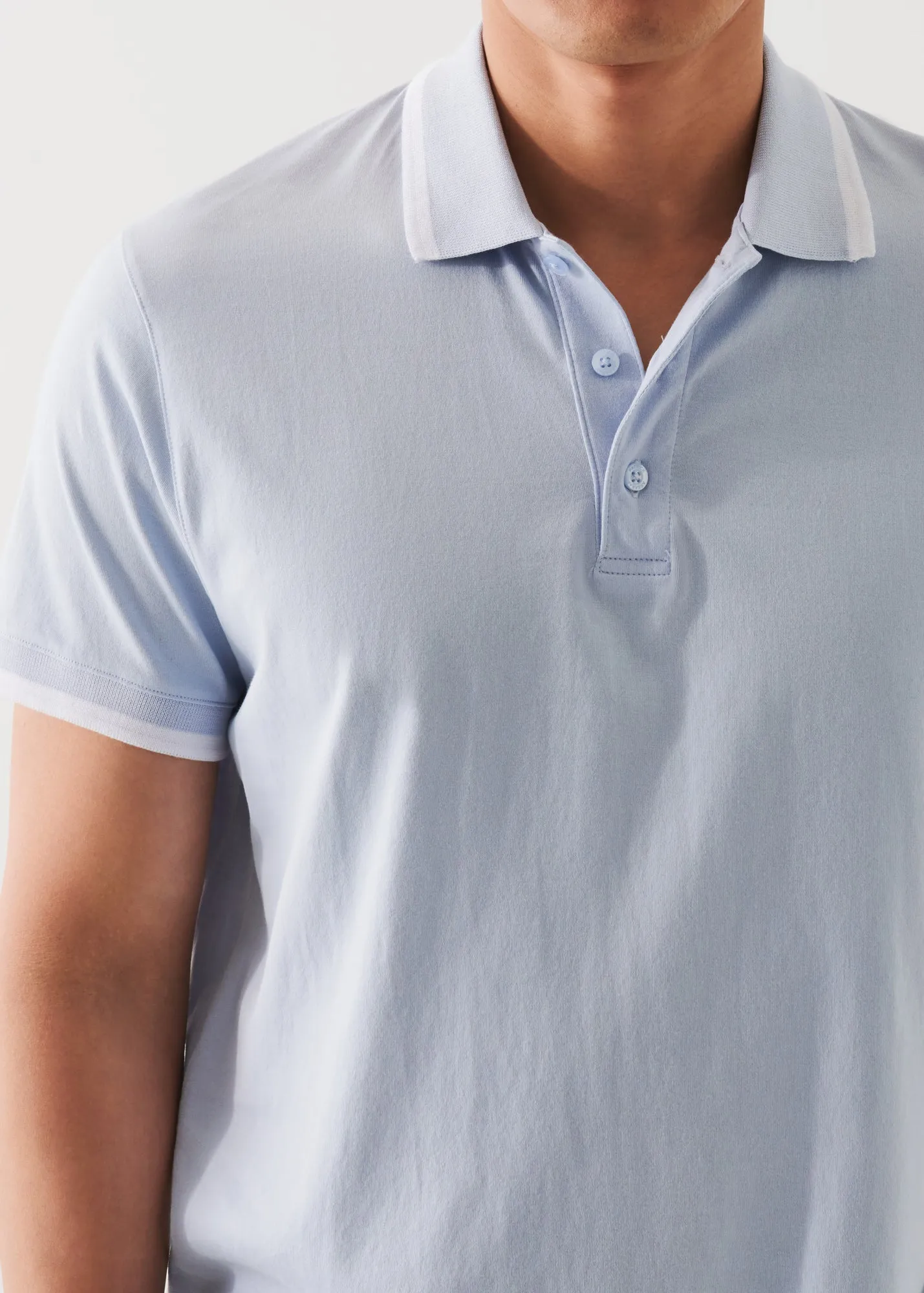 MERCERIZED PIMA COTTON TIPPED POLO