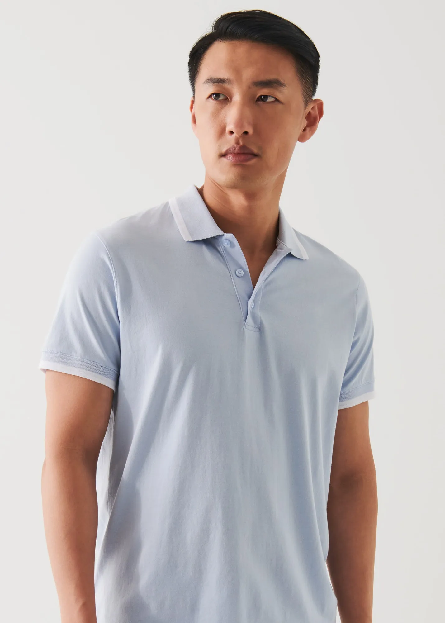 MERCERIZED PIMA COTTON TIPPED POLO