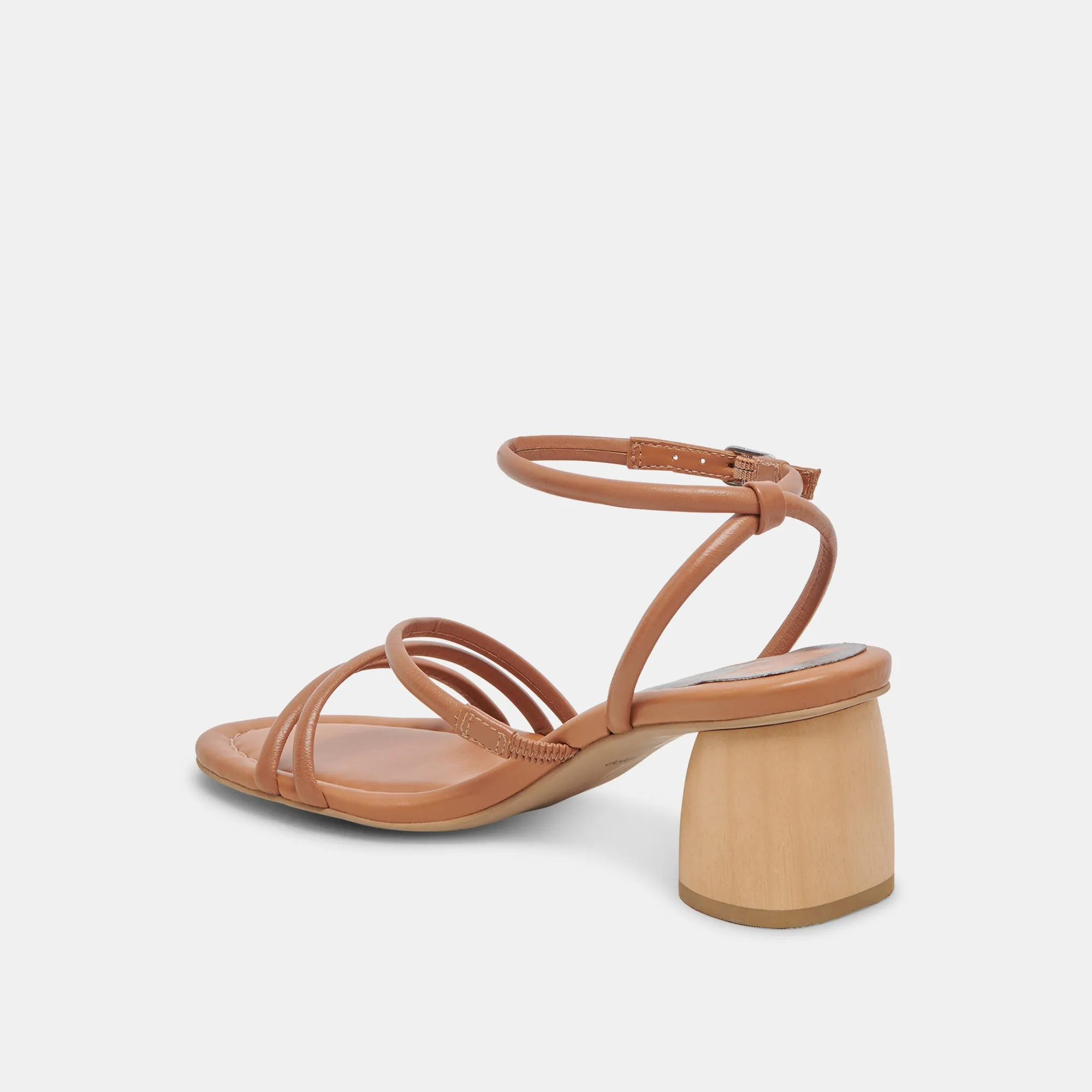 MIKAEL HEELS TAN LEATHER