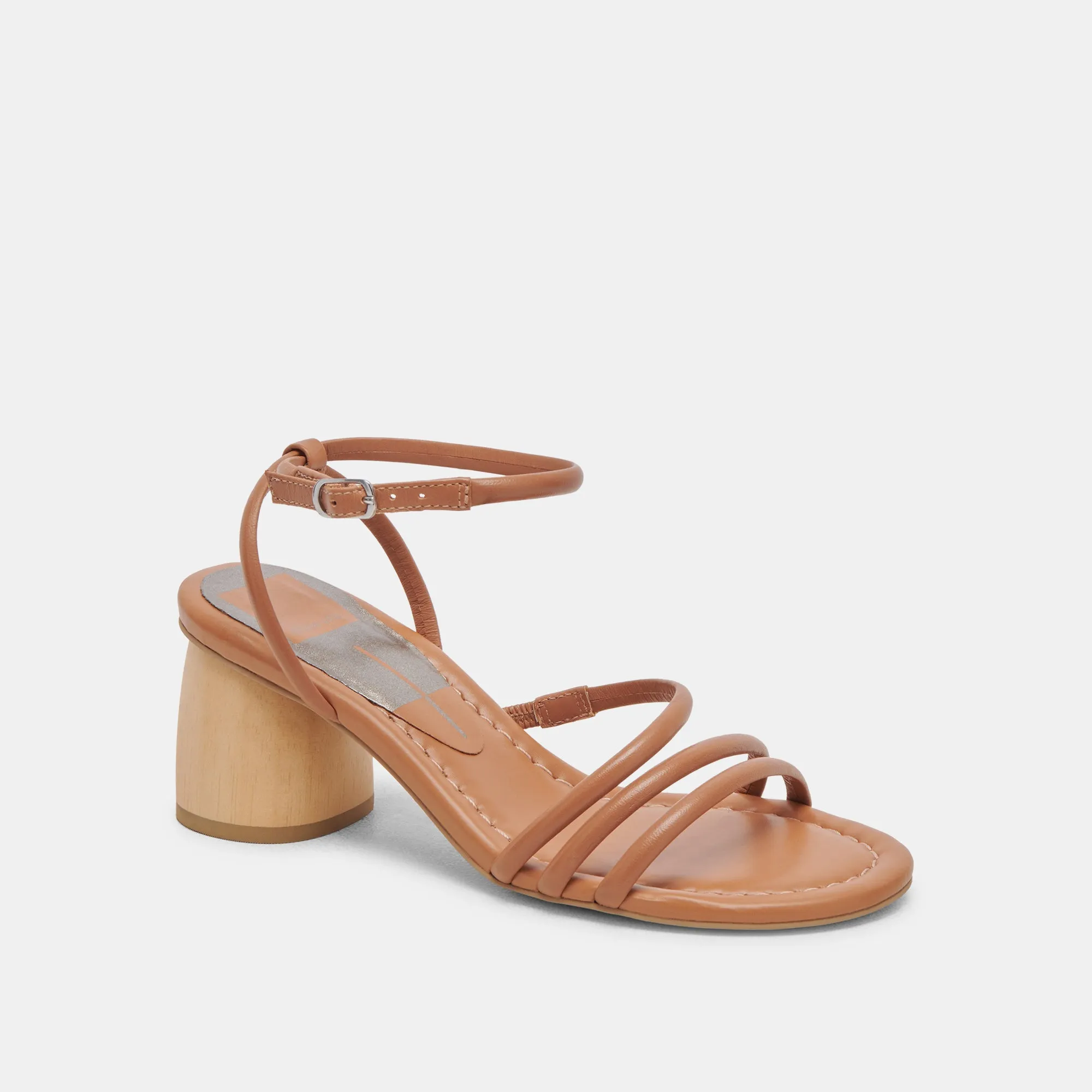 MIKAEL HEELS TAN LEATHER