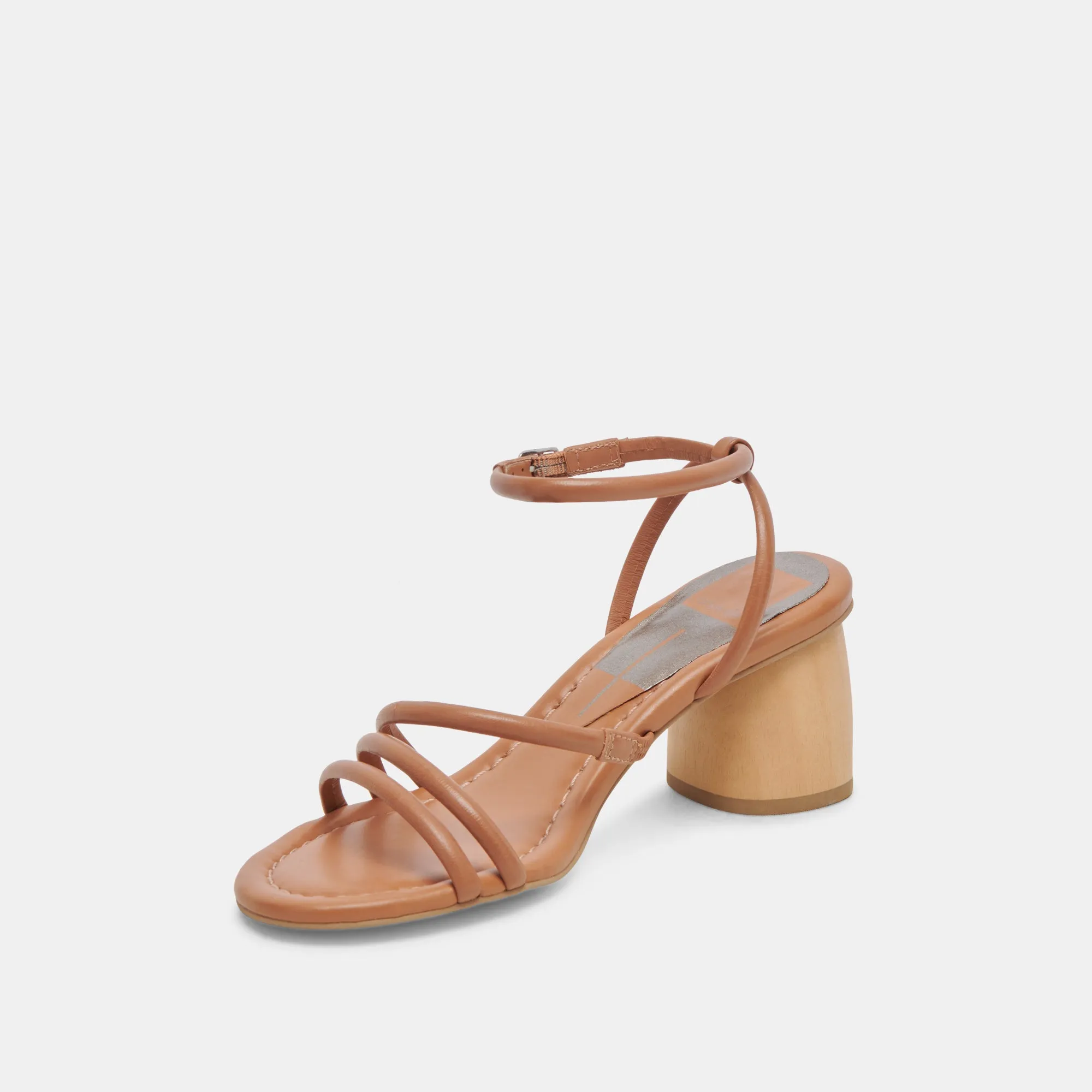 MIKAEL HEELS TAN LEATHER