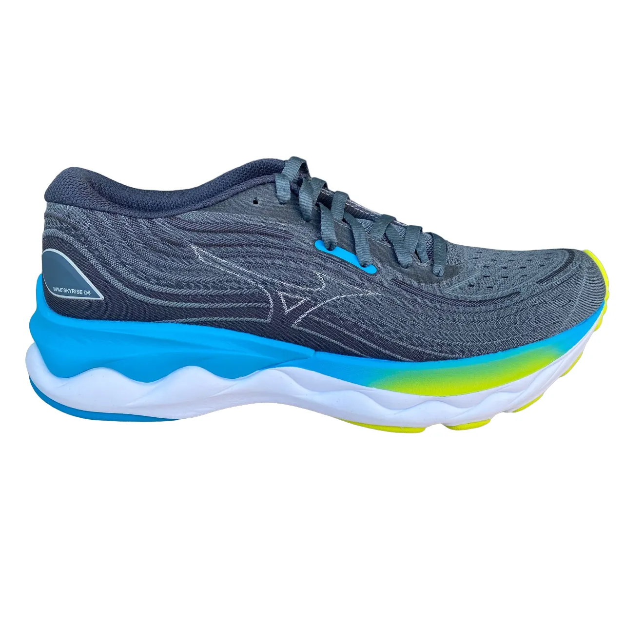 Mizuno ultra soft Wave Skyrise 4 men's running shoe grey-blue-pearl blue