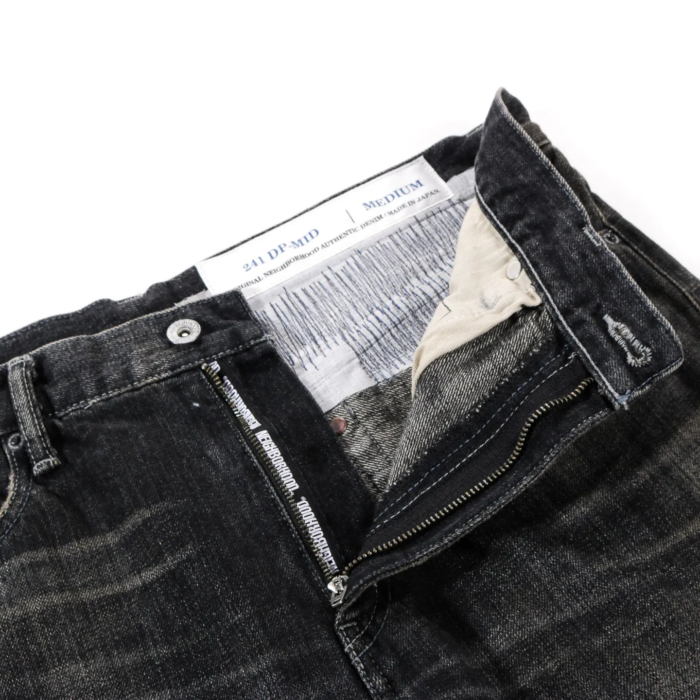 NEIGHBORHOOD SAVAGE DENIM DP MID PANTS BLACK