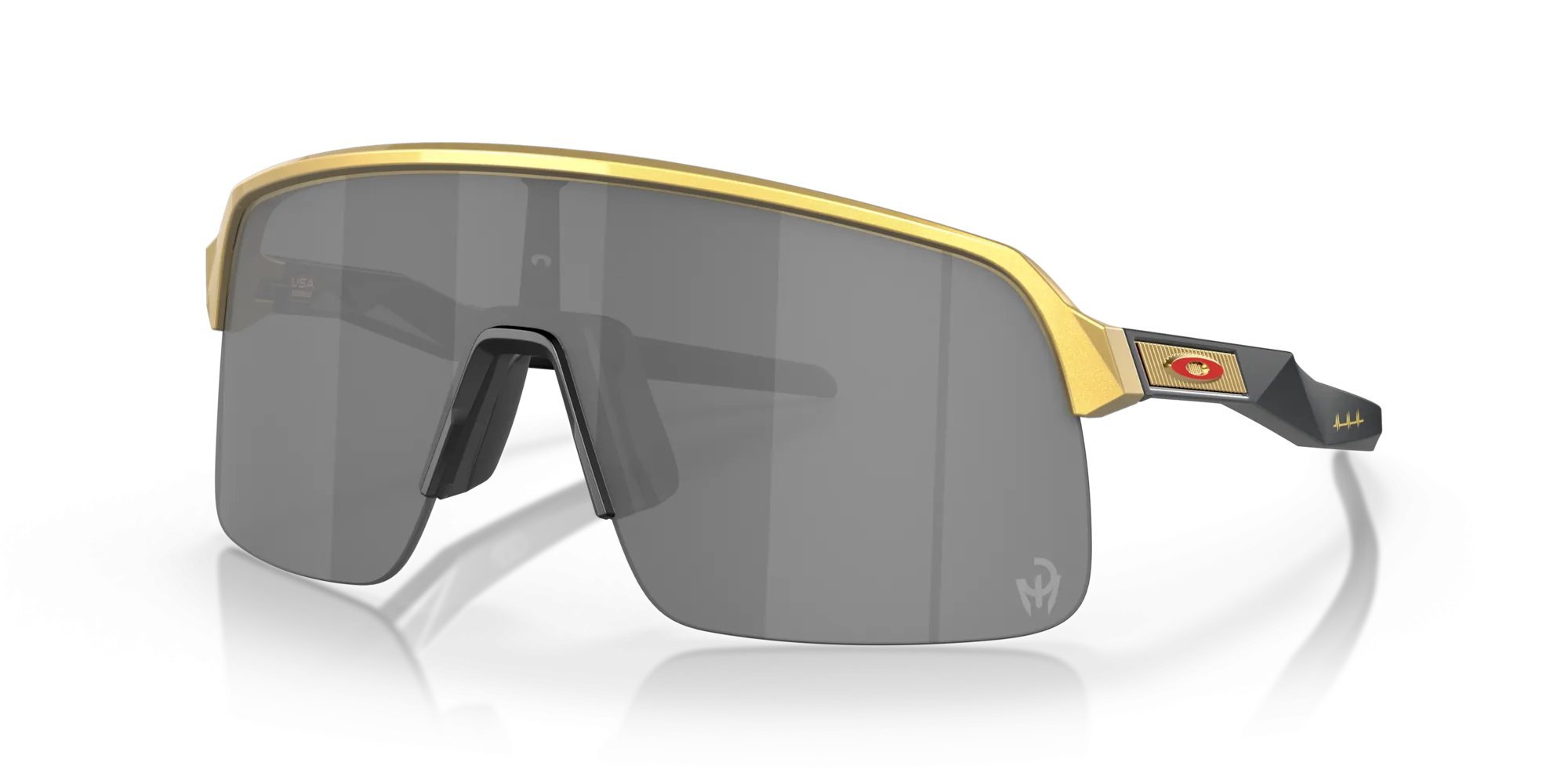 Oakley Sutro Lite Prizm Black Lenses Olympic Gold Frame