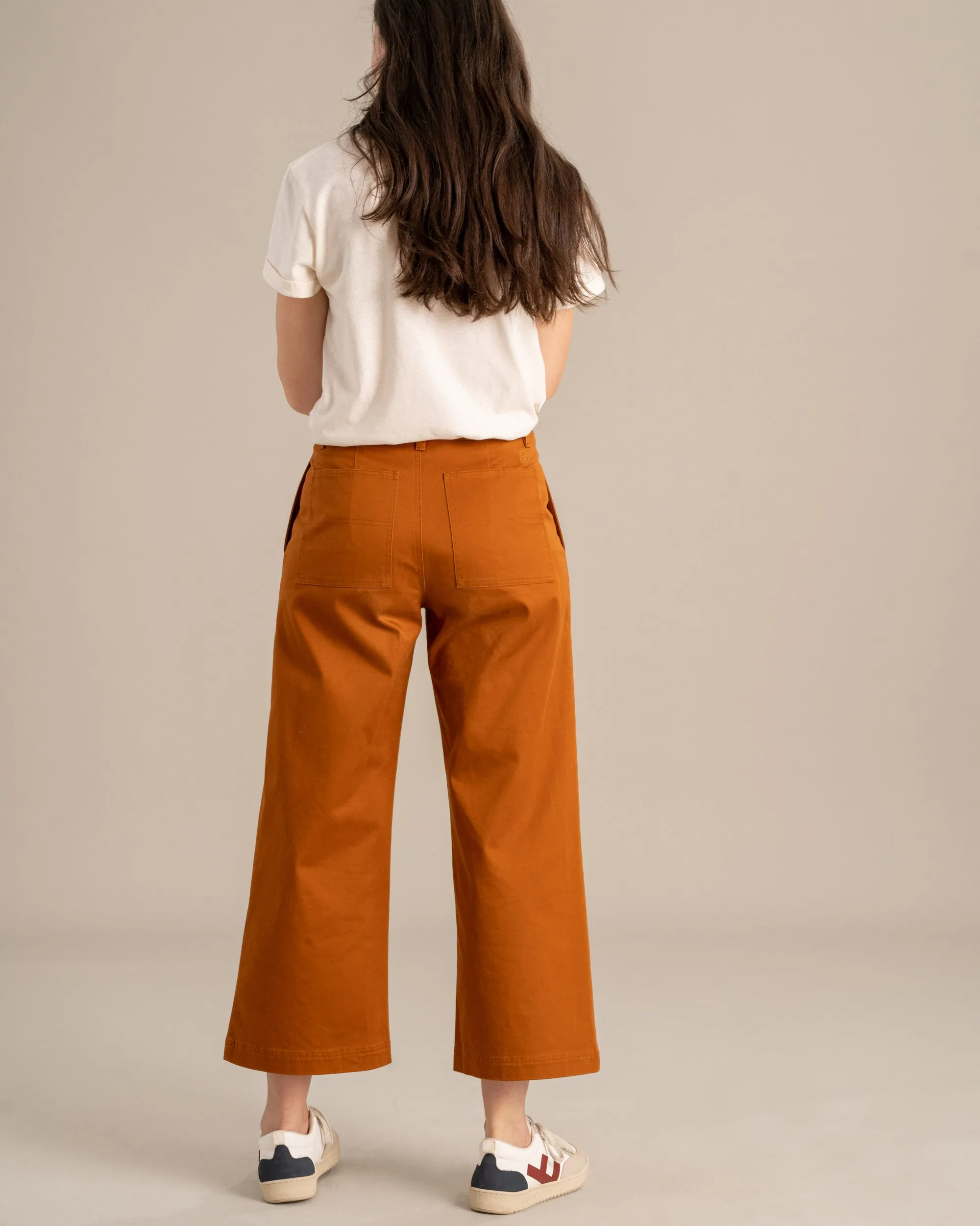 Organic Twill Wide Leg Pant