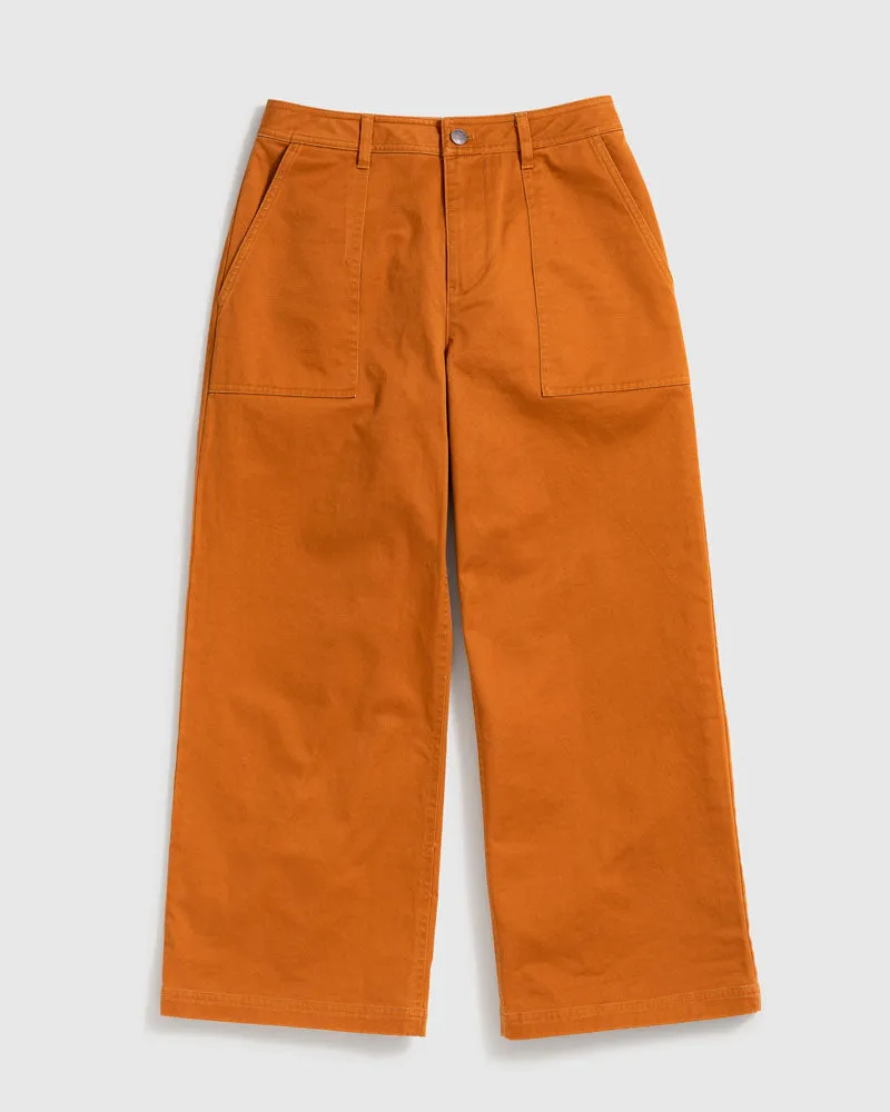 Organic Twill Wide Leg Pant