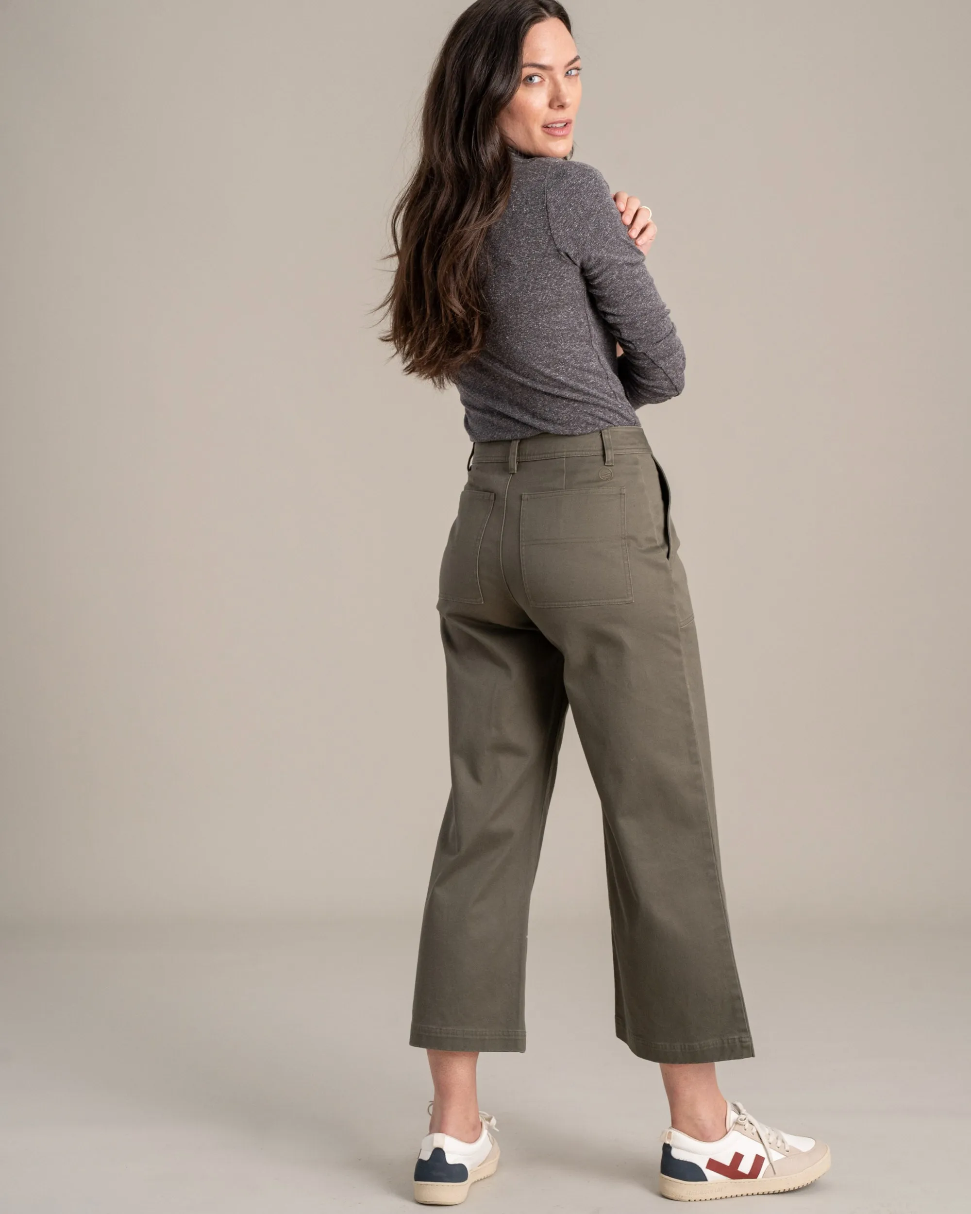 Organic Twill Wide Leg Pant