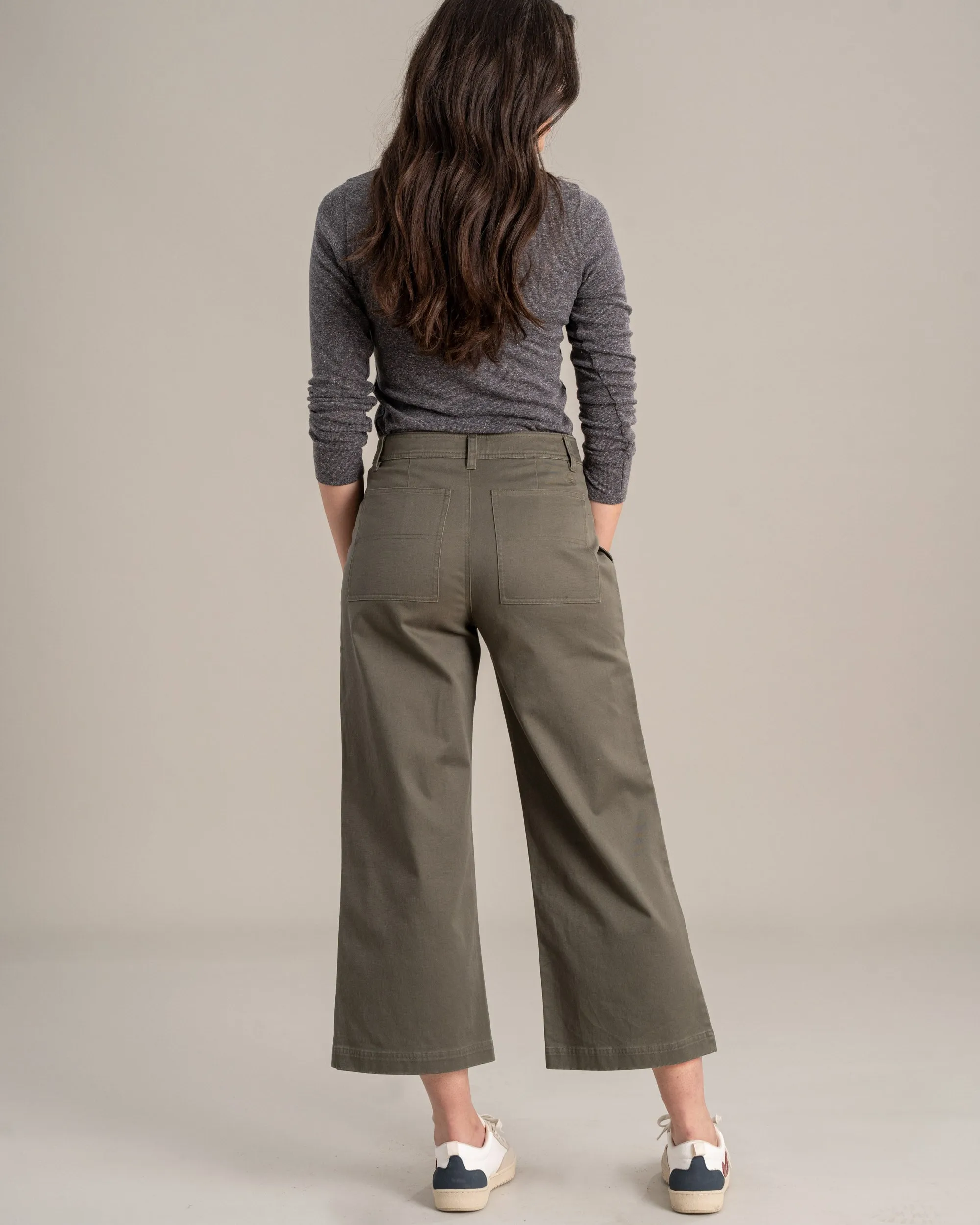 Organic Twill Wide Leg Pant