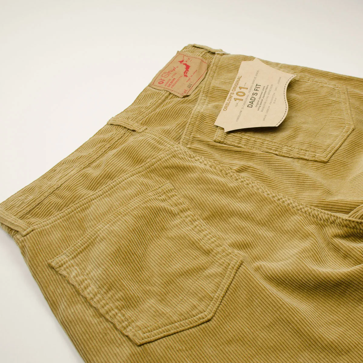 orSlow - 101 Dad's Fit Corduroy Pants - Beige