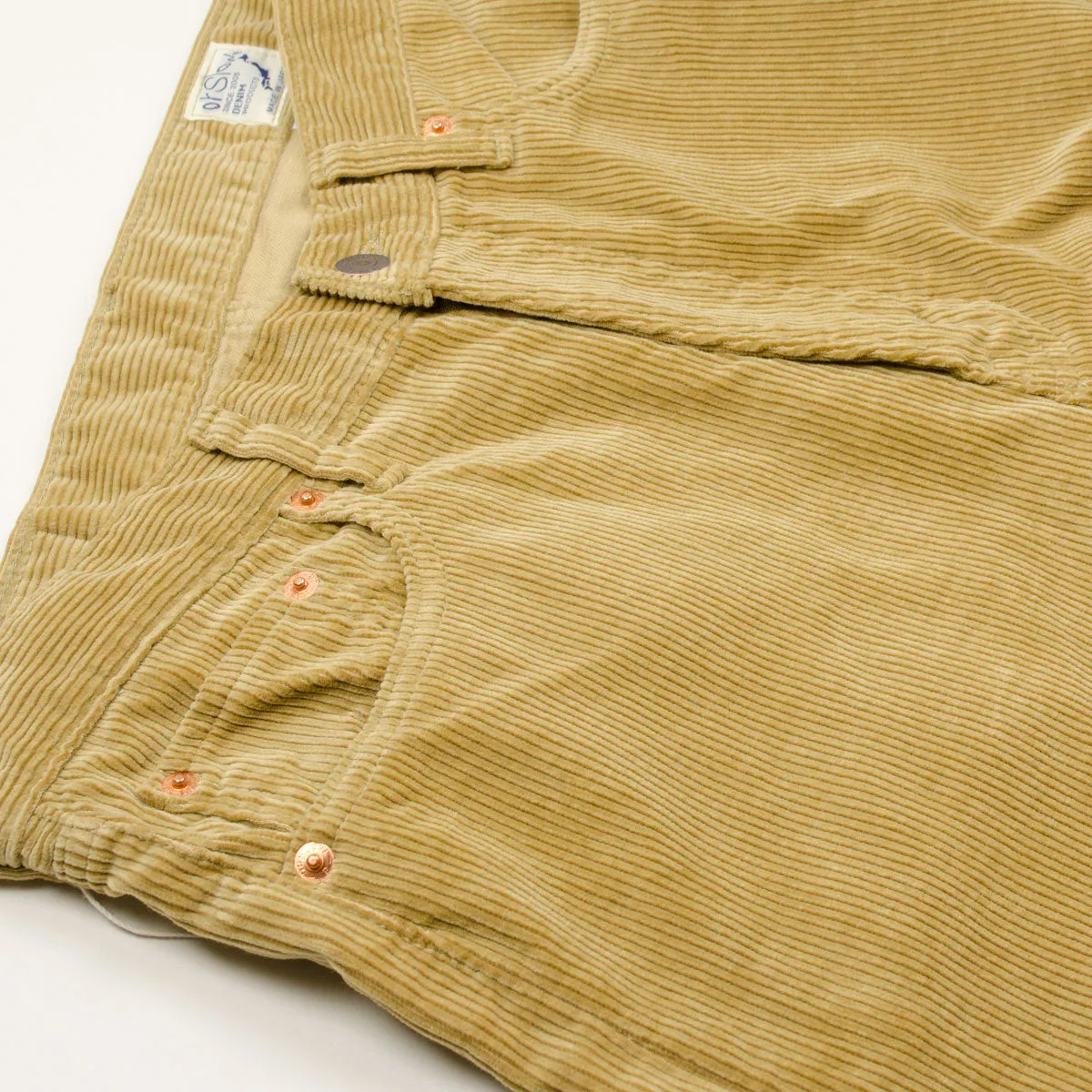 orSlow - 101 Dad's Fit Corduroy Pants - Beige