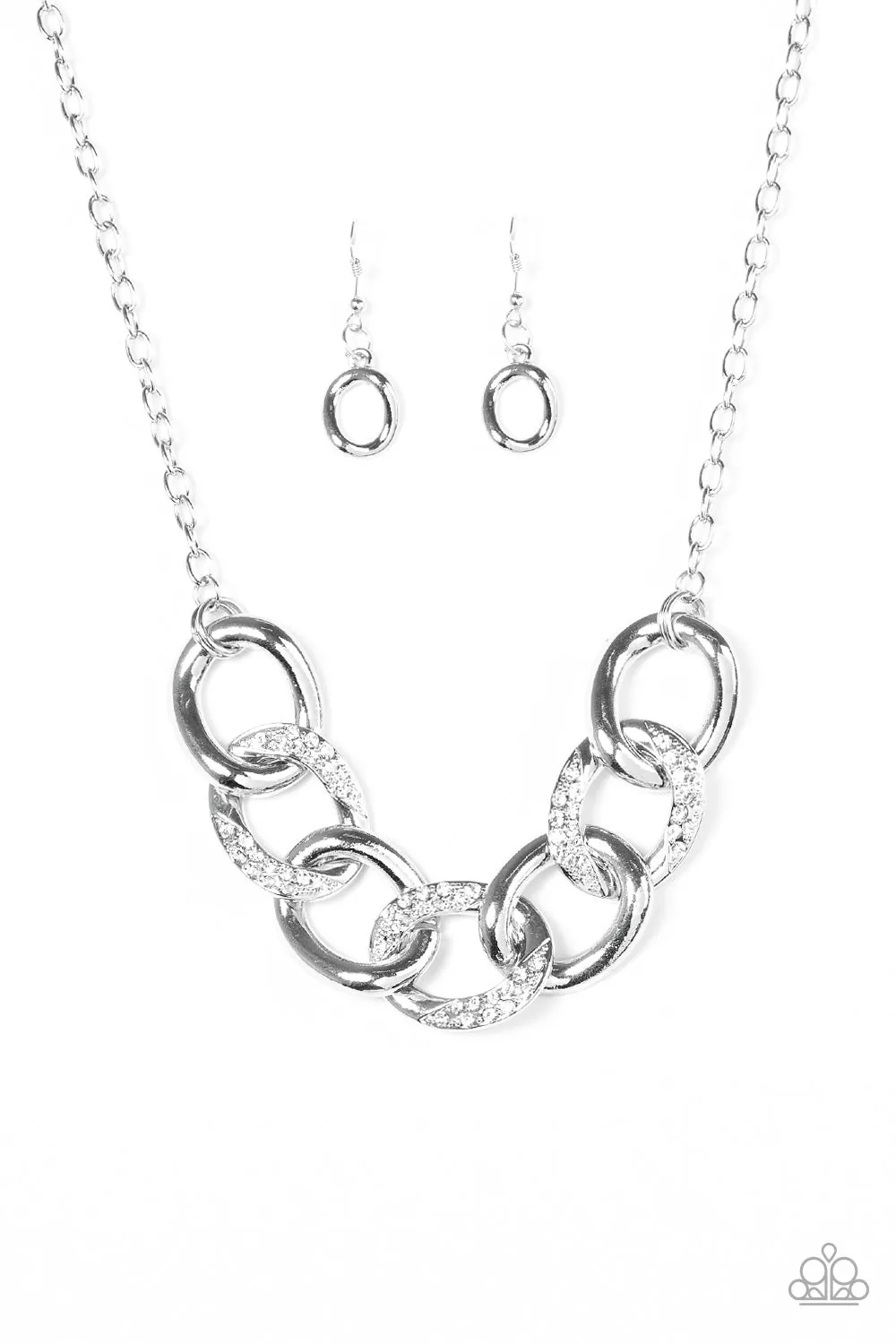 Paparazzi Accessories  - Here to Slay #L626 - Silver Necklace