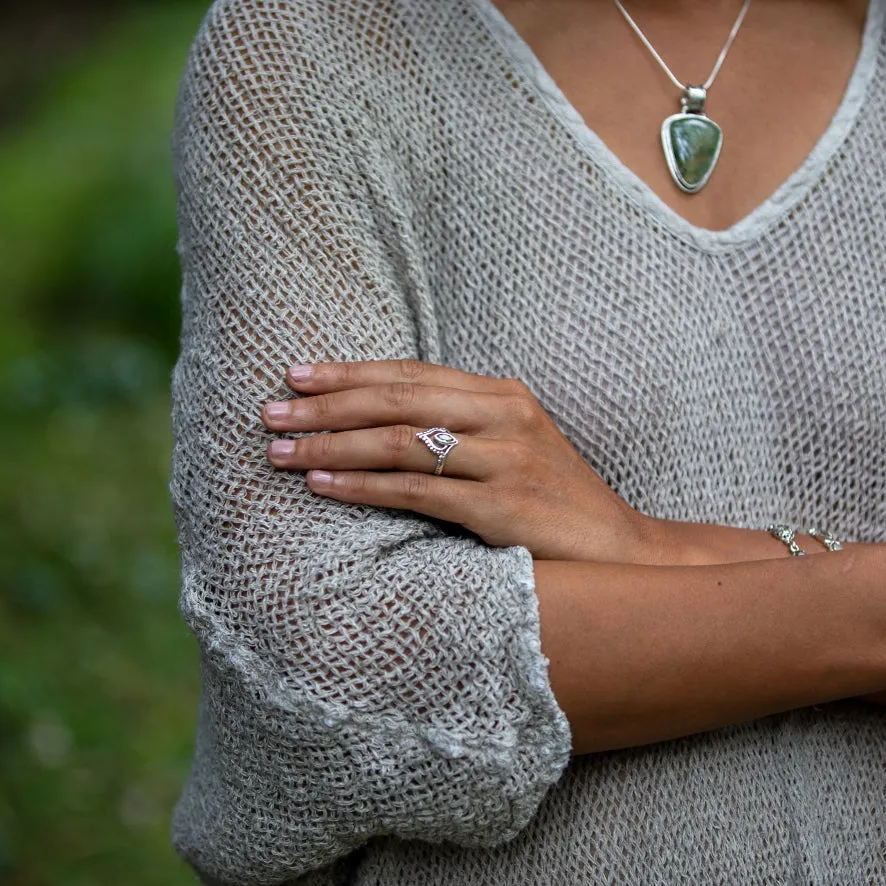 Peridot Marquise Stacking Ring