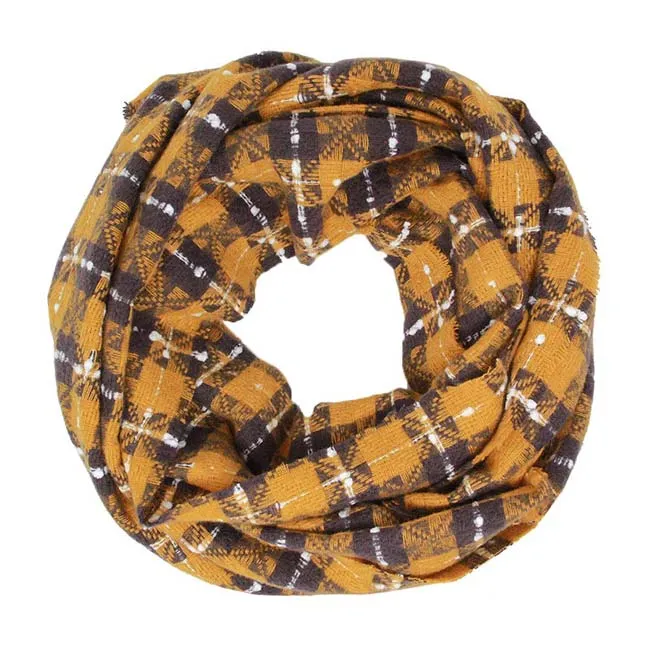 Plaid Check Infinity Super Soft Scarf