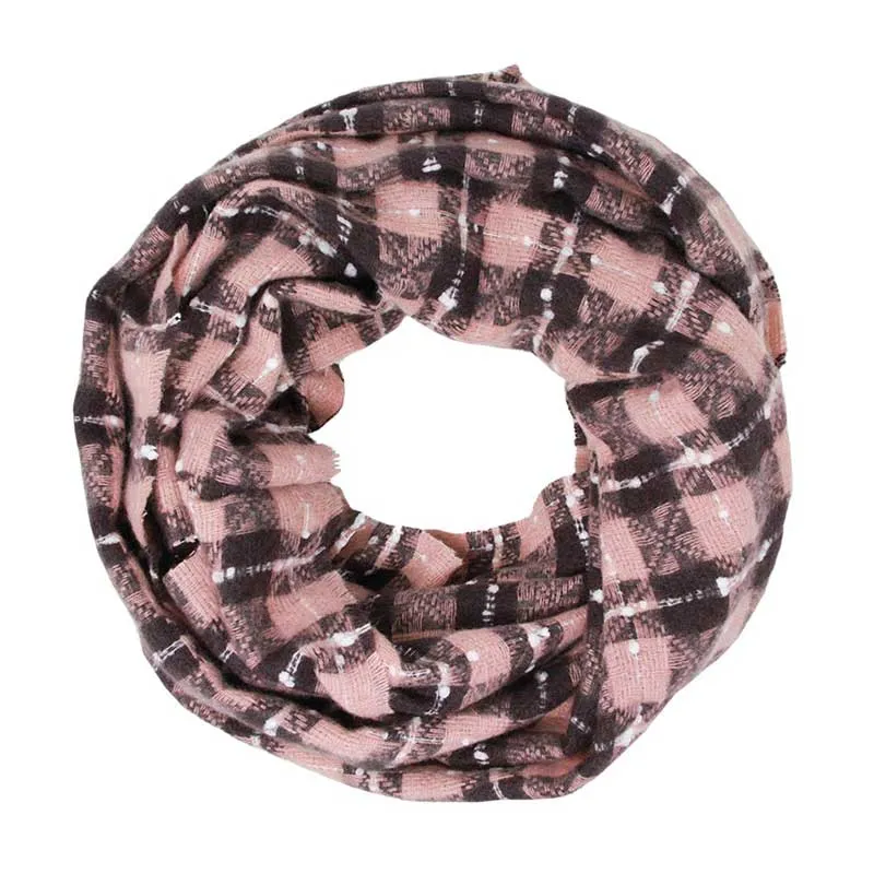 Plaid Check Infinity Super Soft Scarf