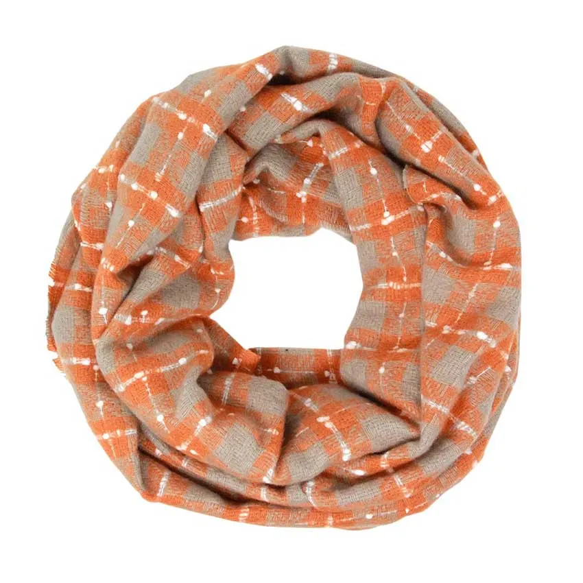 Plaid Check Infinity Super Soft Scarf