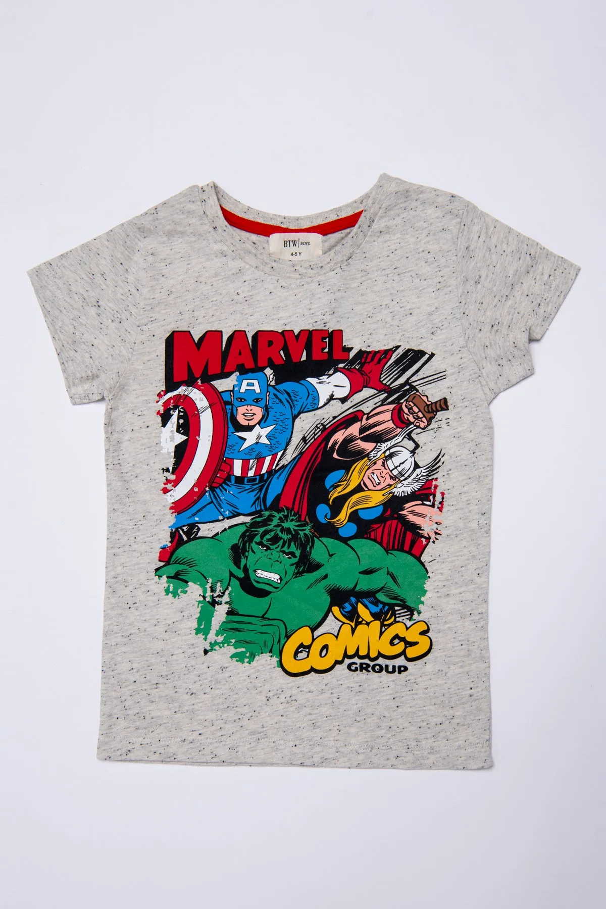 PRINTED MARVEL COTTON T-SHIRT