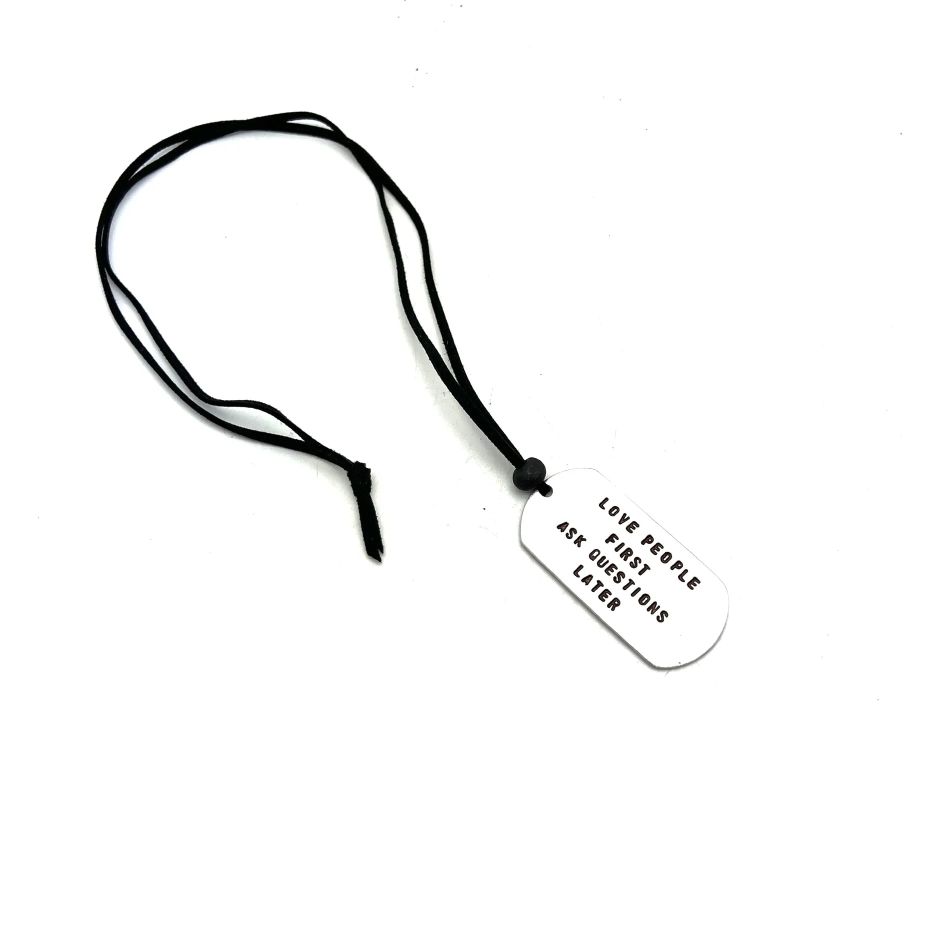 Recycled Aluminum Tag Necklace