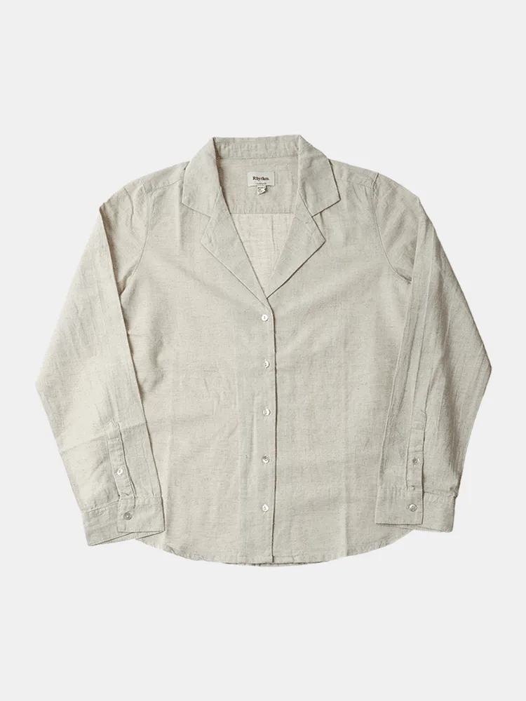 Rhythm Classic Longsleeve Shirt - Sand