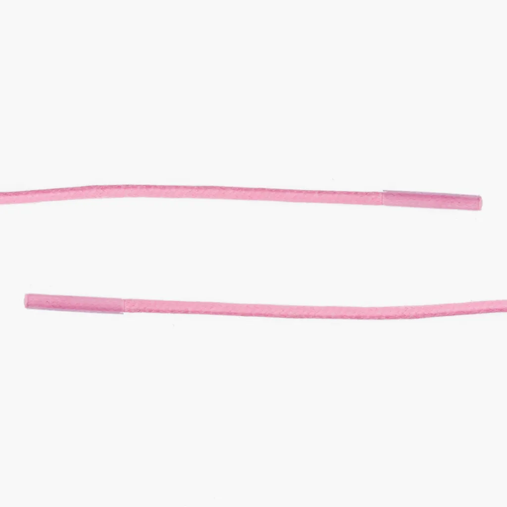 Round Waxed Cotton Laces | Pink