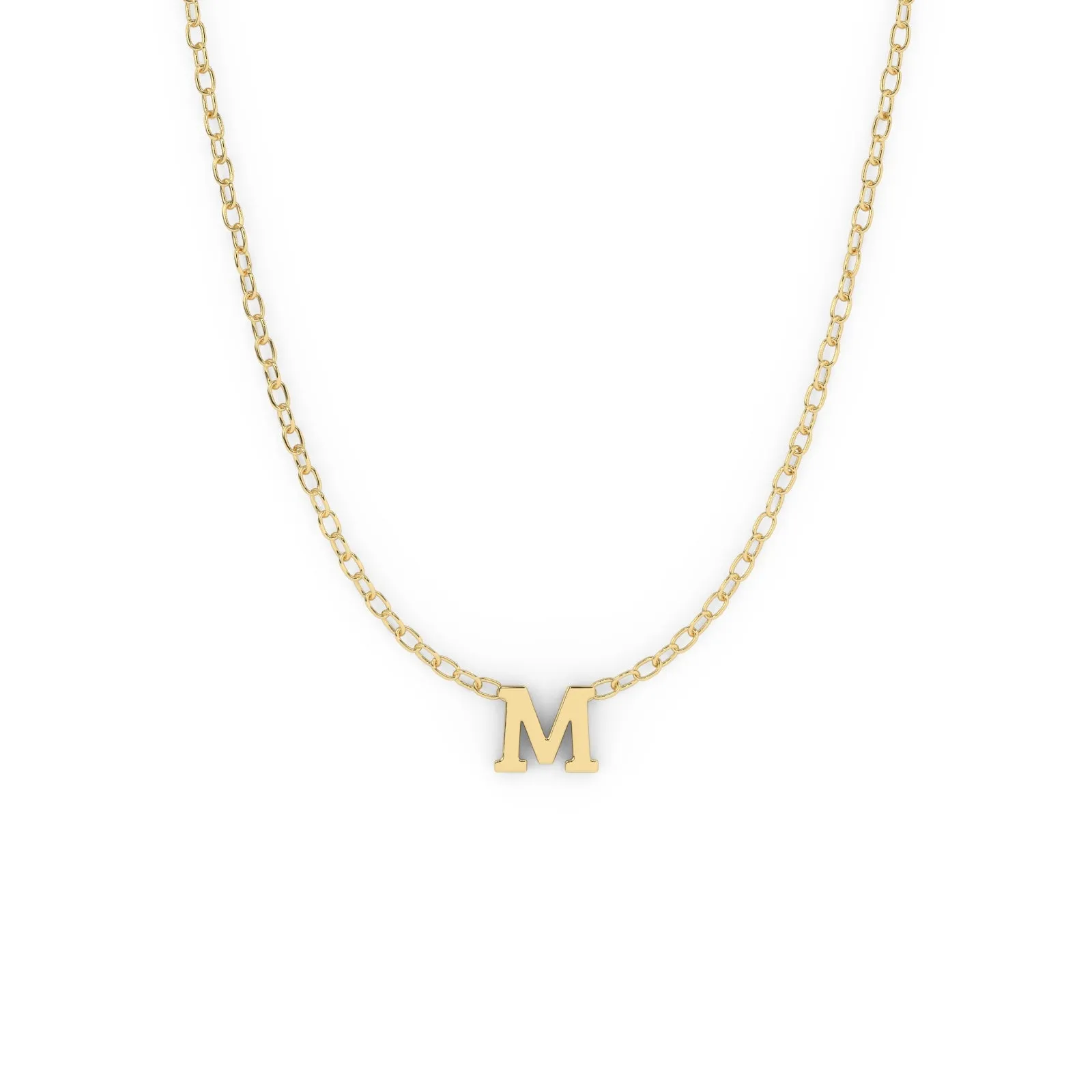 Serif Initial Necklace