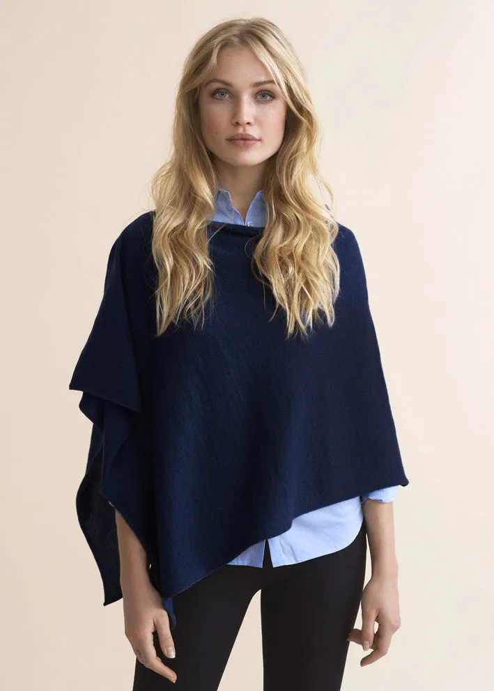 Sibin Linnebjerg Paris Poncho - Navy