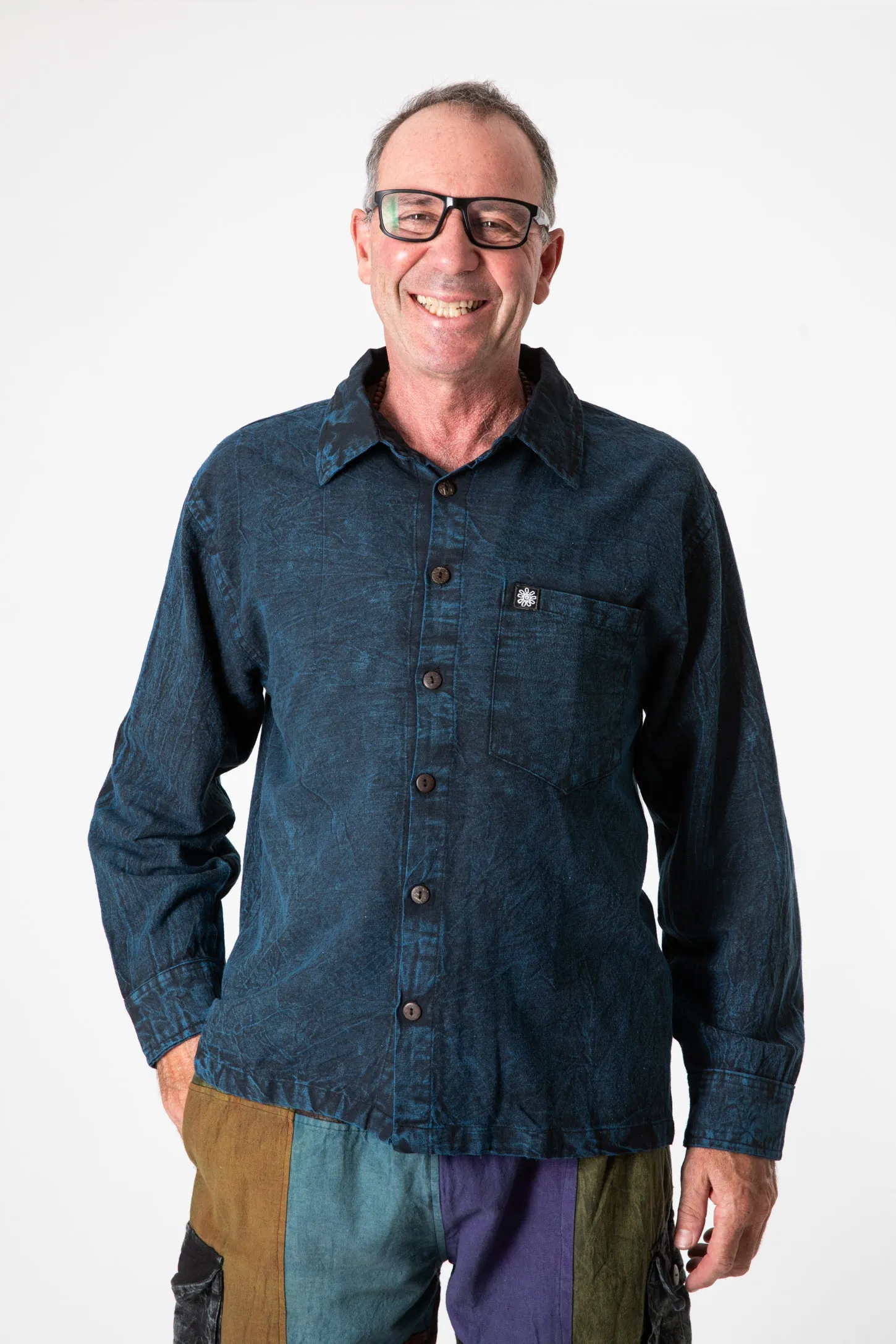 Simple Cotton Stone Wash Shirt