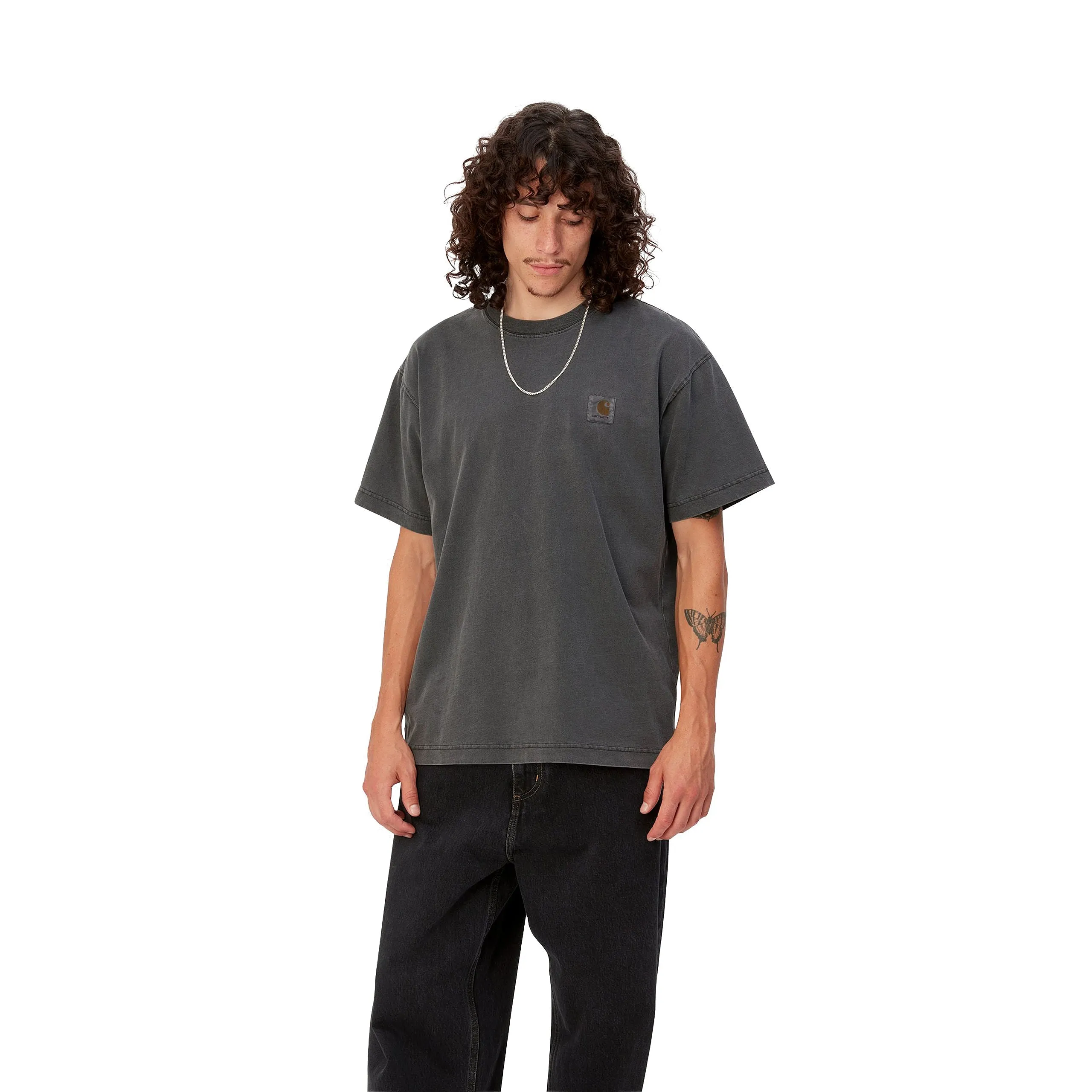 S/S NELSON T-SHIRT CHARCOAL GARMENT DYED