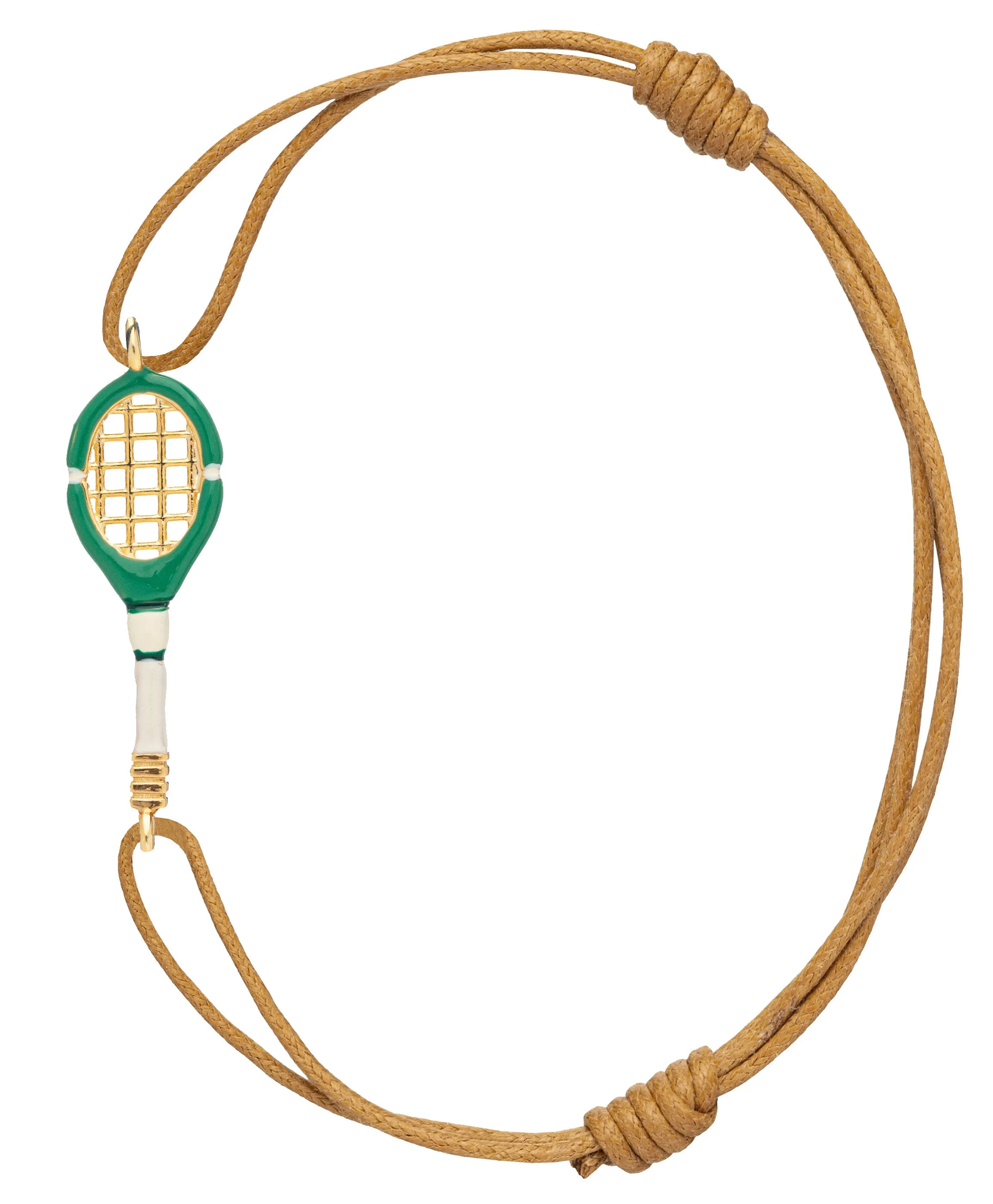 TENNIS PISTACHIO GREEN CORD BRACELET