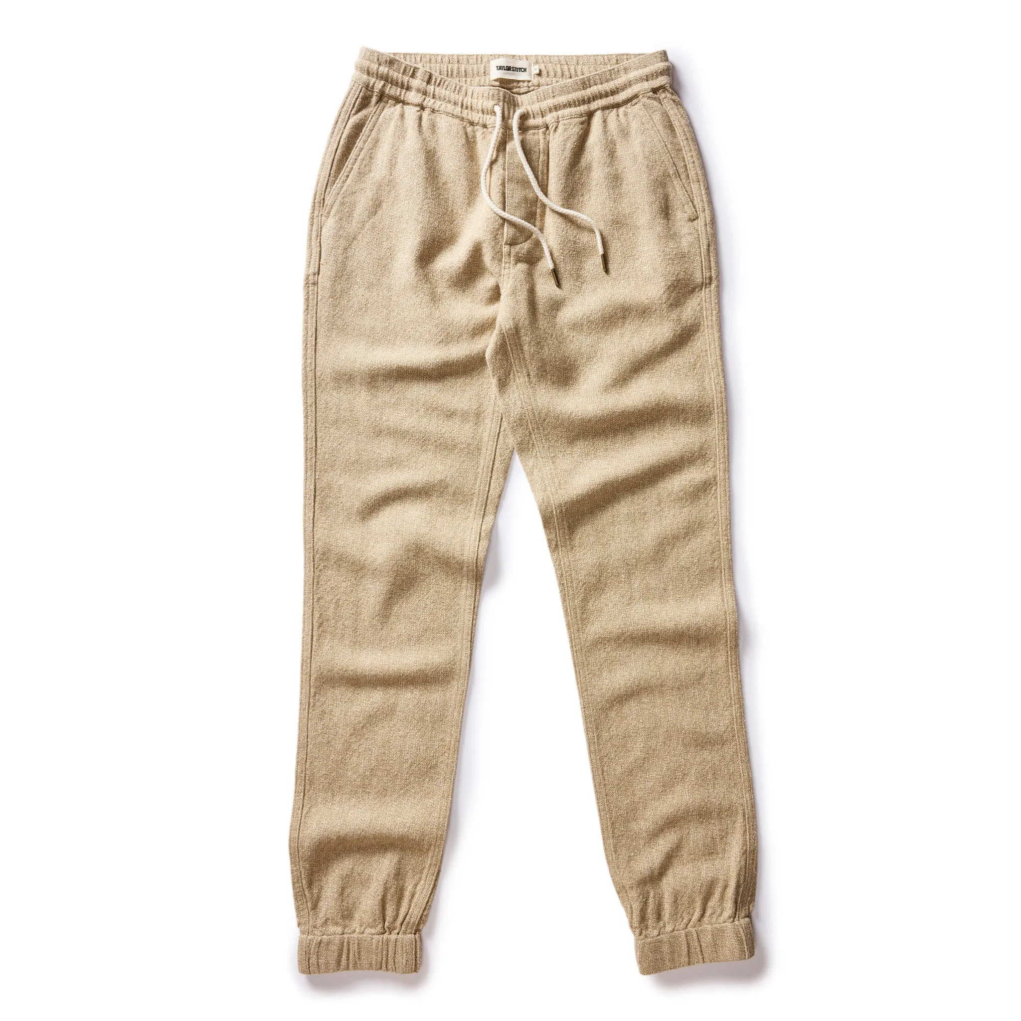 The Apres Pant in Oat Linen Tweed