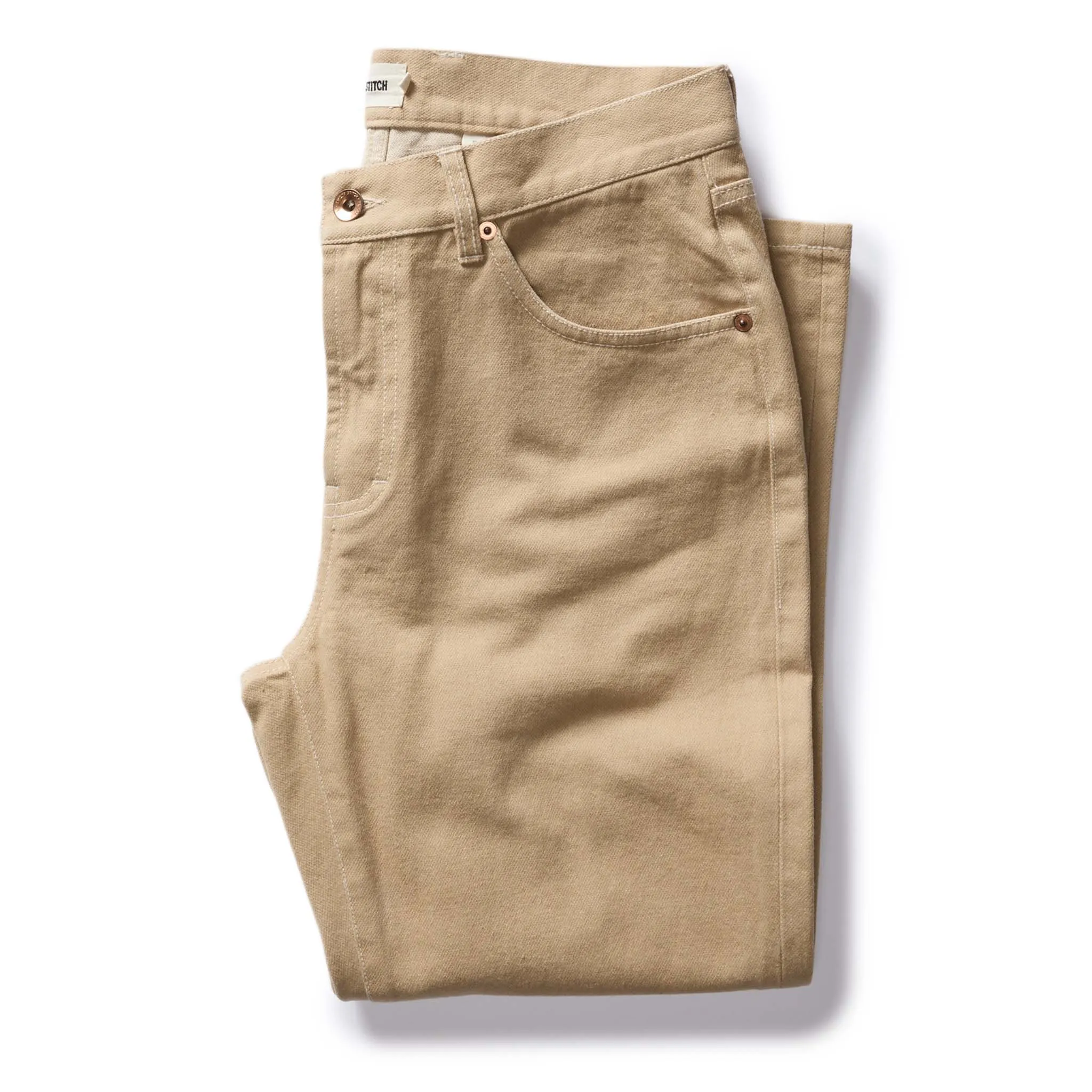 The Slim All Day Pant in Light Khaki Broken Twill