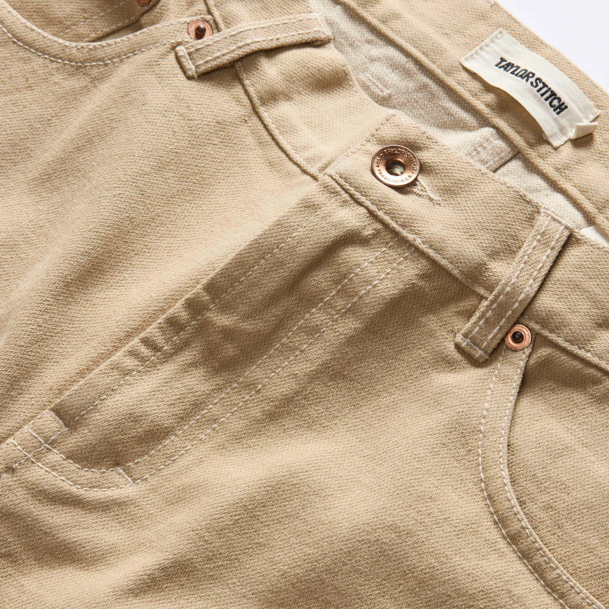 The Slim All Day Pant in Light Khaki Broken Twill