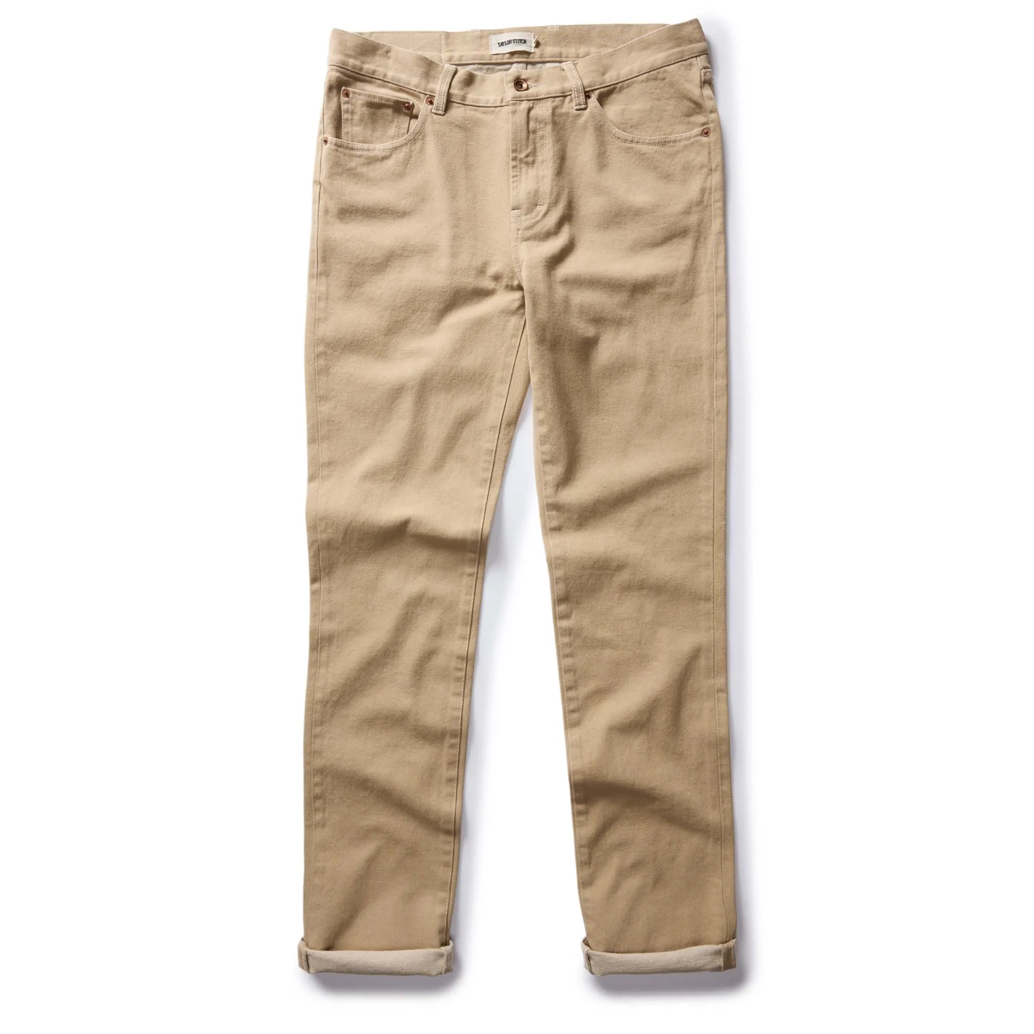 The Slim All Day Pant in Light Khaki Broken Twill