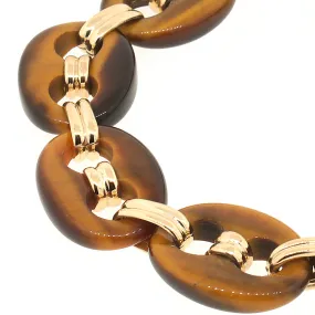 Tiger Eye Mariner Link Bracelet