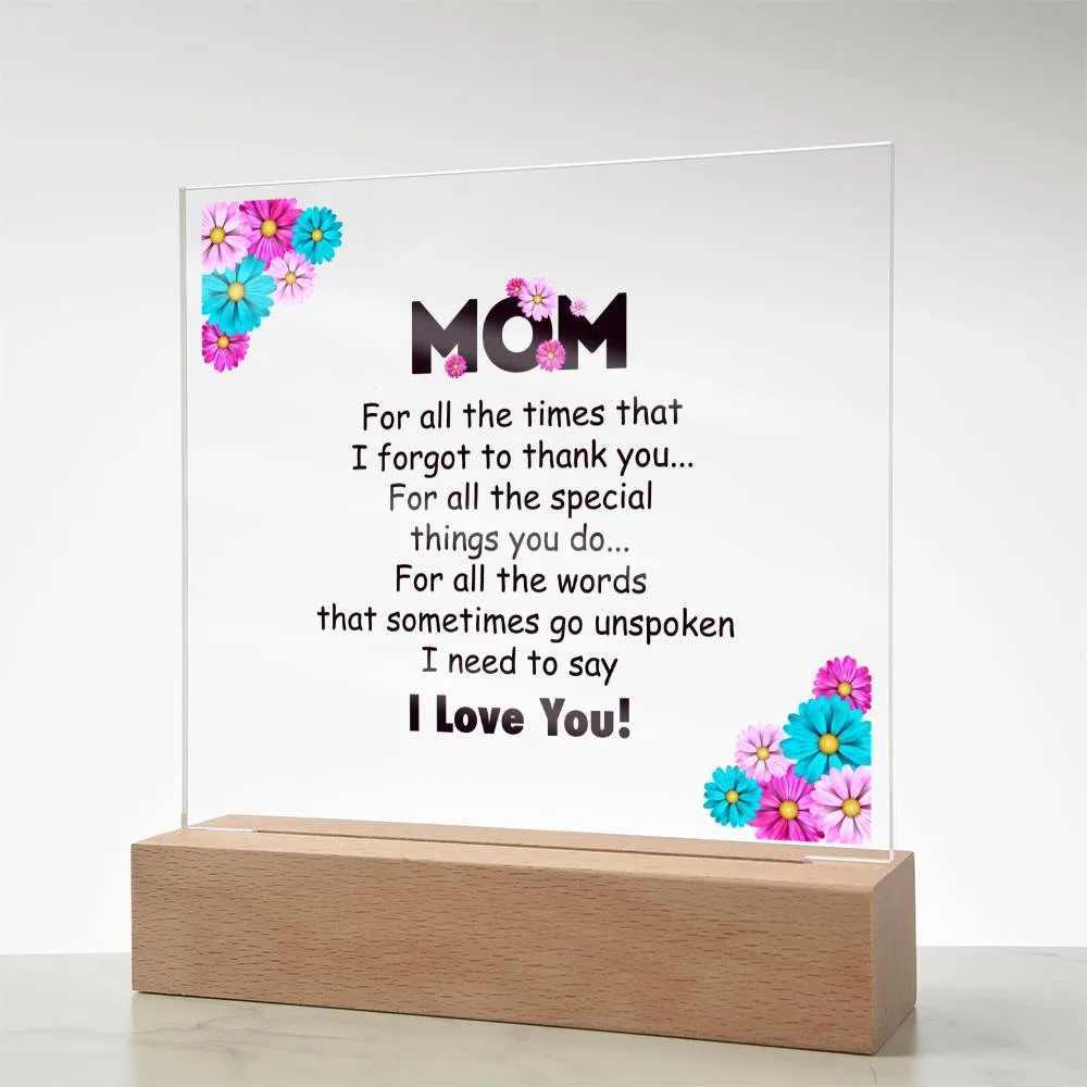 To My Mom Gifts from Daughter and Son, for All the Time That I Forgot to Thank You